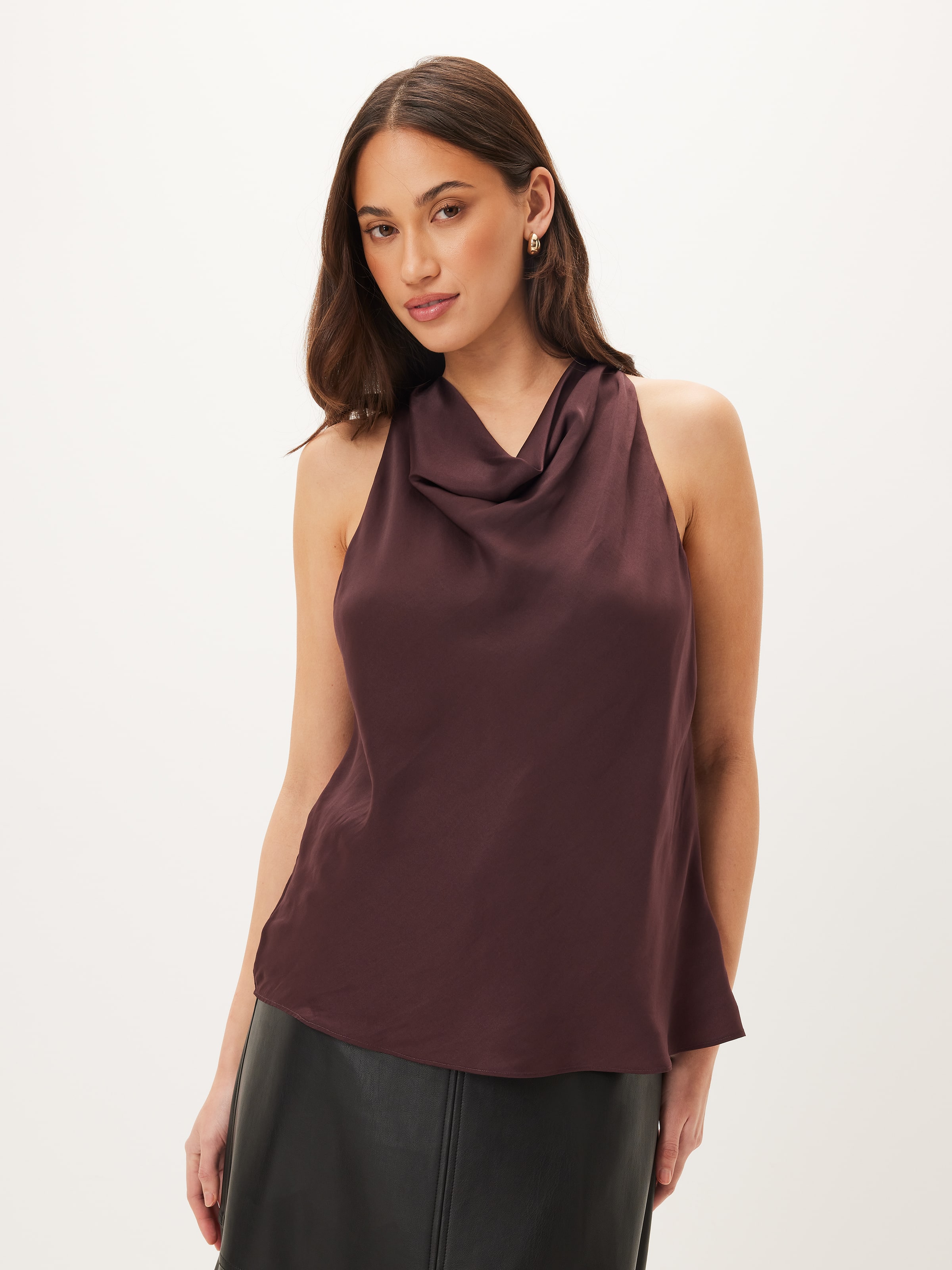 Sunray Satin Halter Top