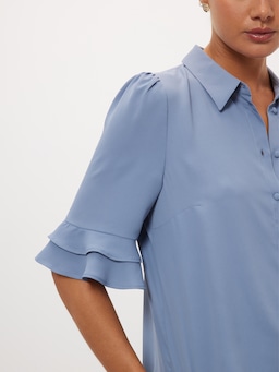 Kayla 3/4 Sleeve Button Up Shirt