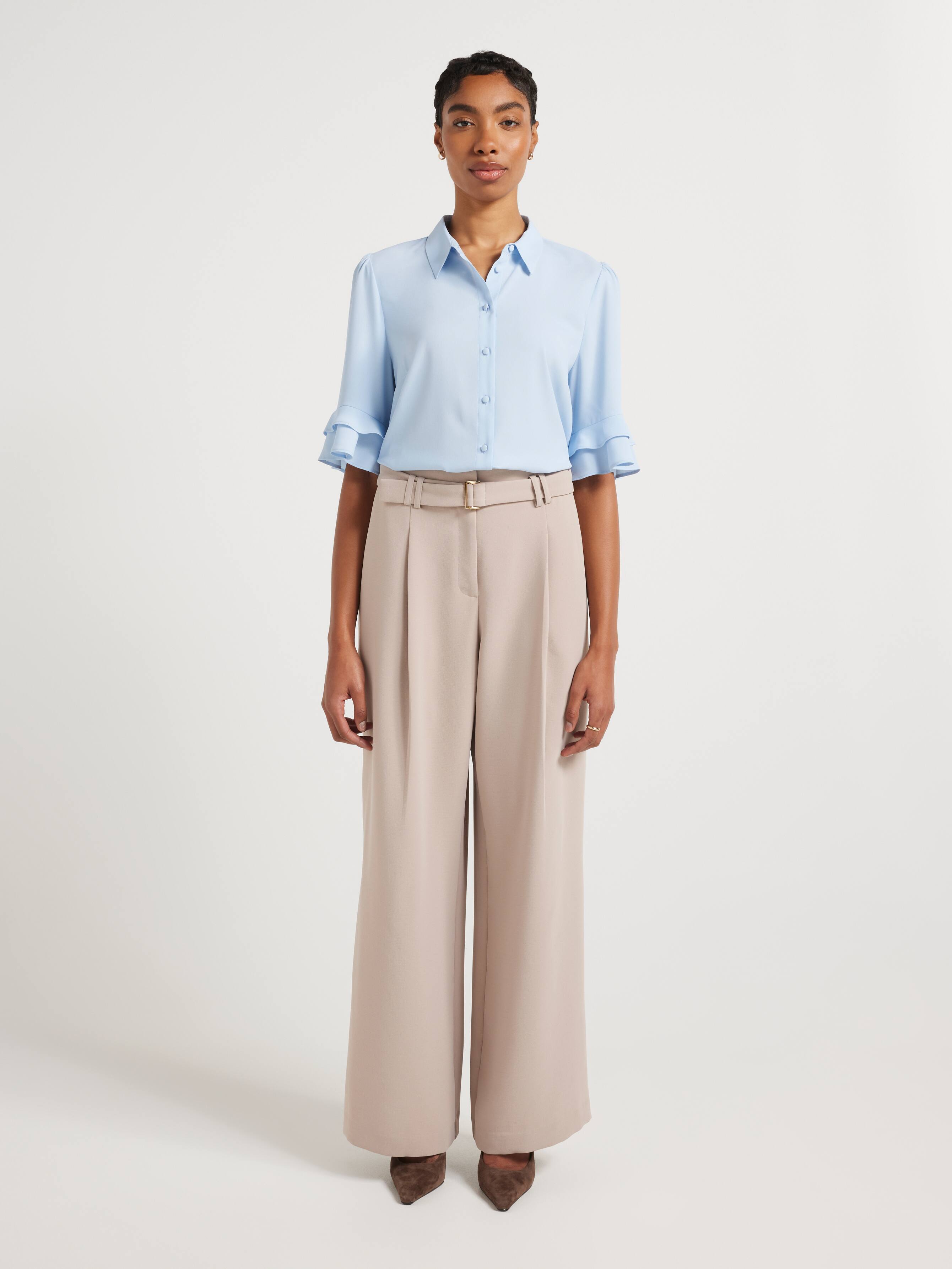 Kayla 3/4 Sleeve Button Up Shirt
