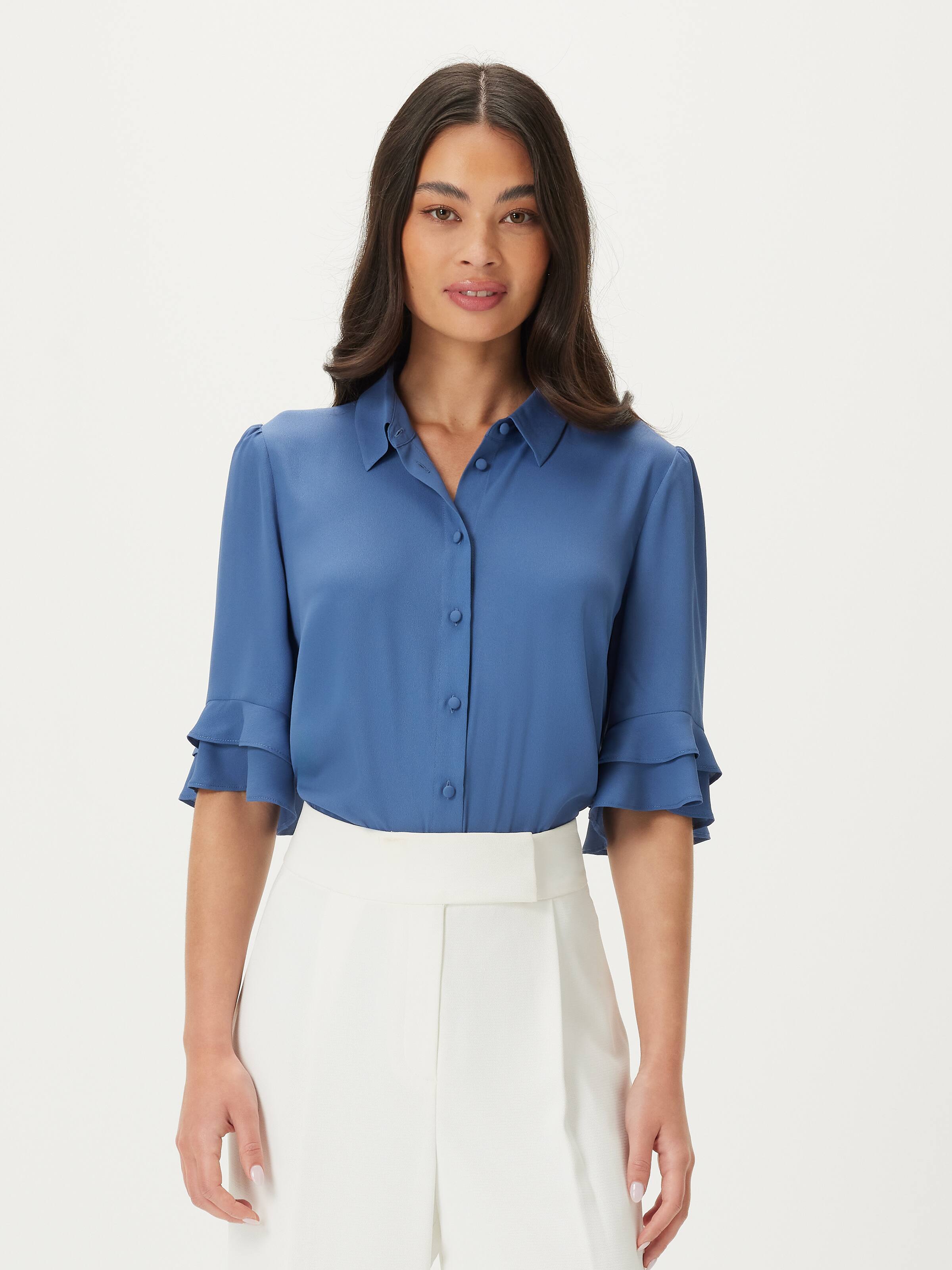 Kayla 3/4 Sleeve Button Up Shirt