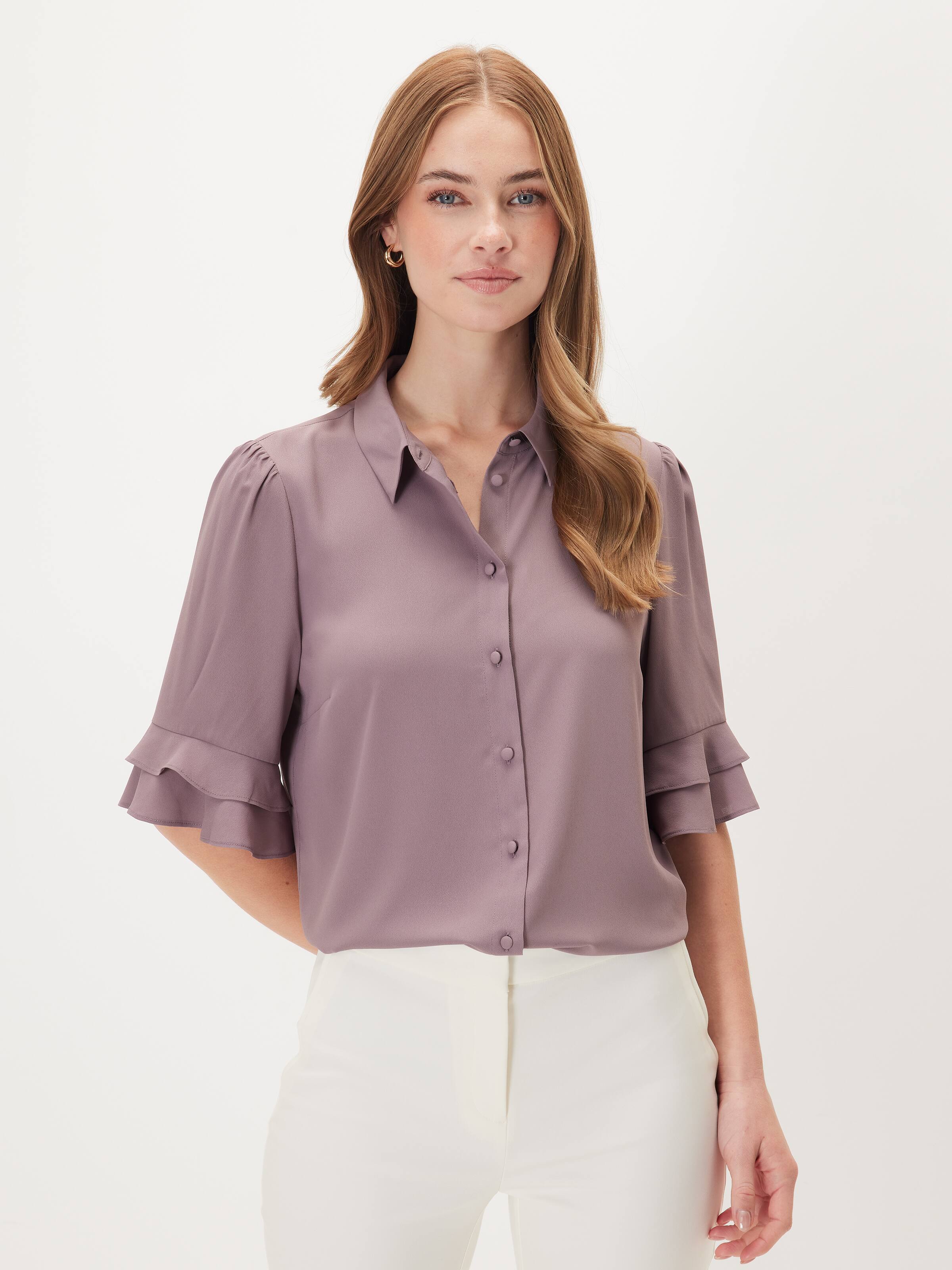 Kayla 3/4 Sleeve Button Up Shirt