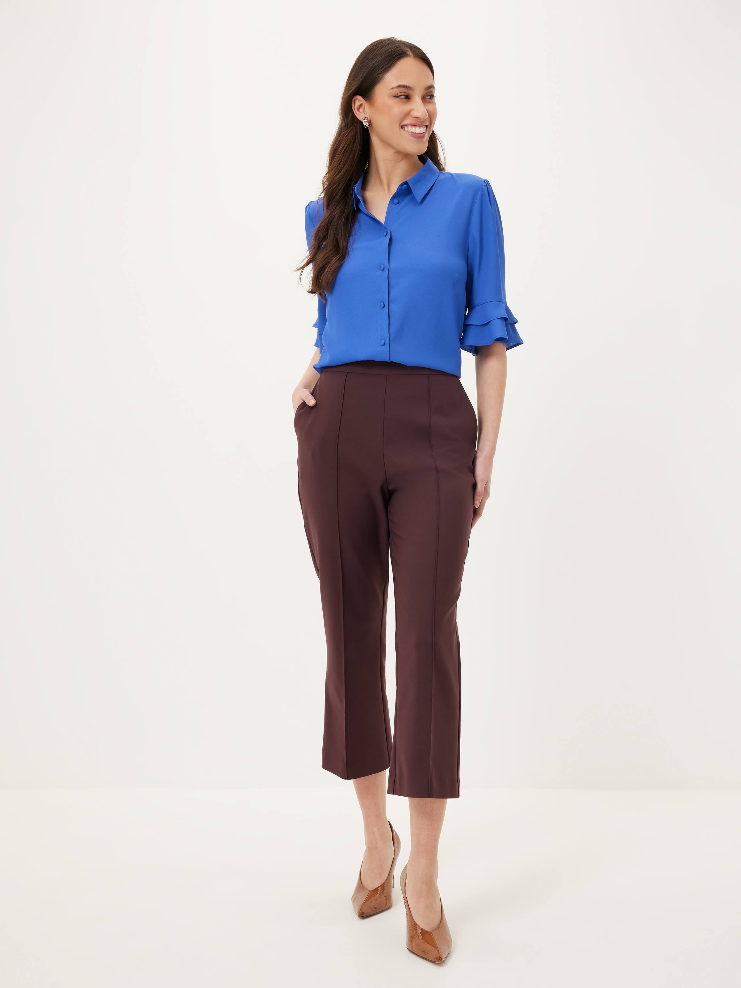 Kayla 3/4 Sleeve Button Up Shirt