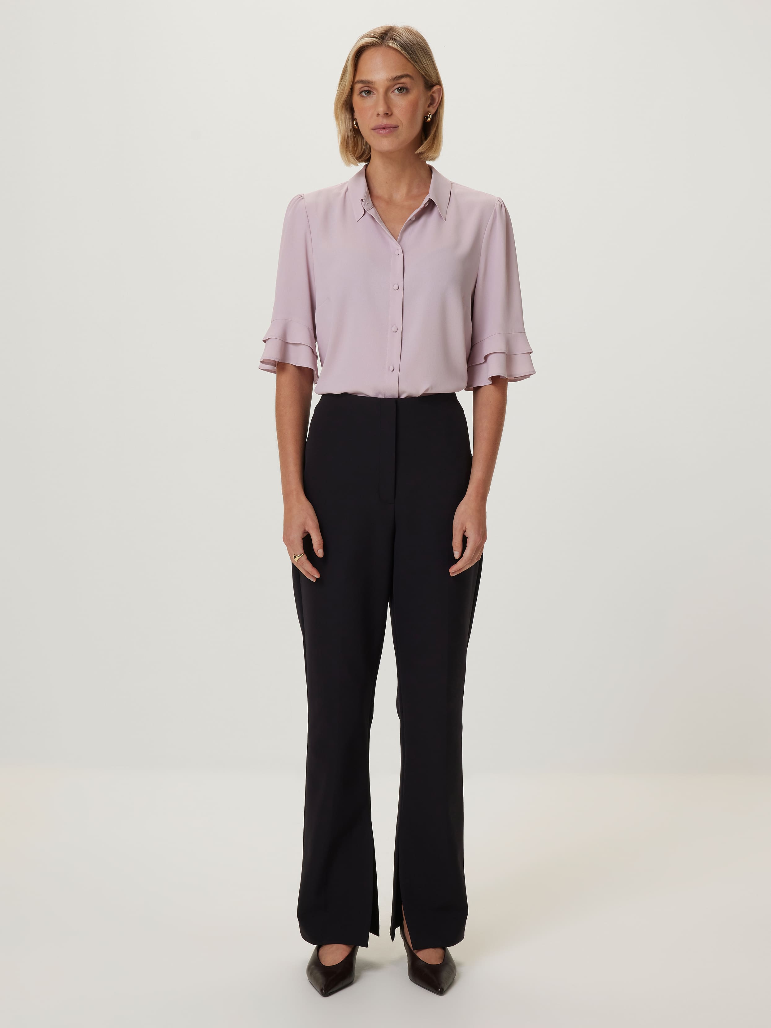 Kayla 3/4 Sleeve Button Up Shirt