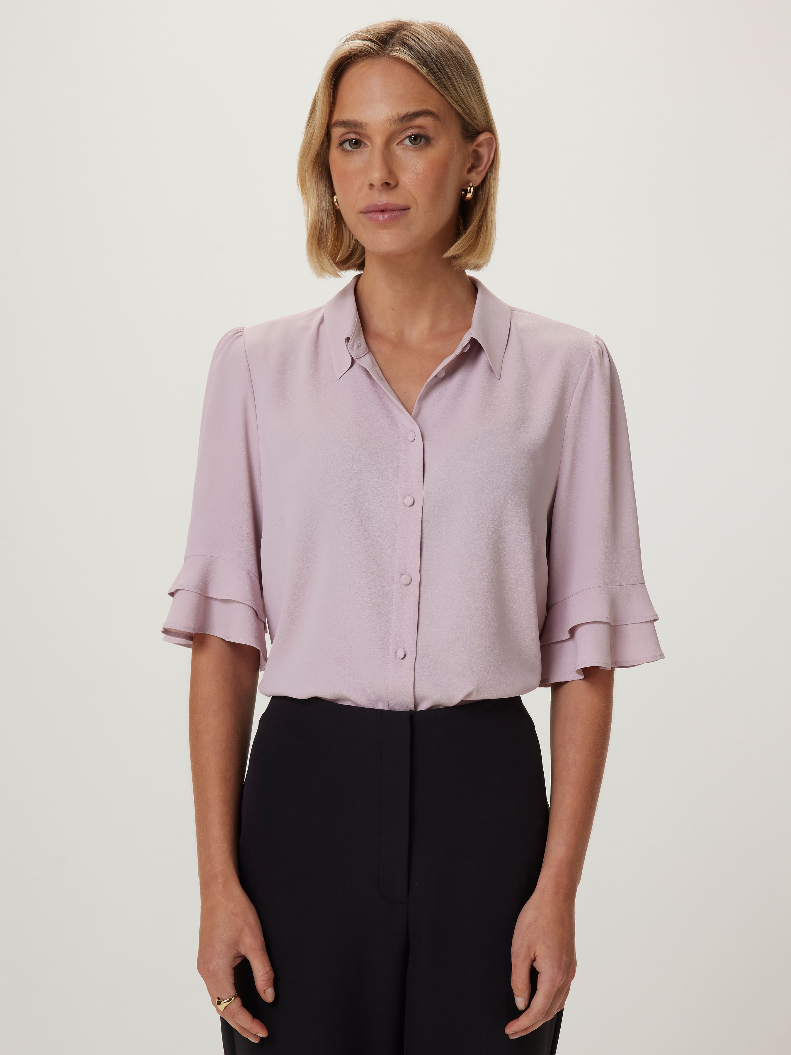 Kayla 3/4 Sleeve Button Up Shirt