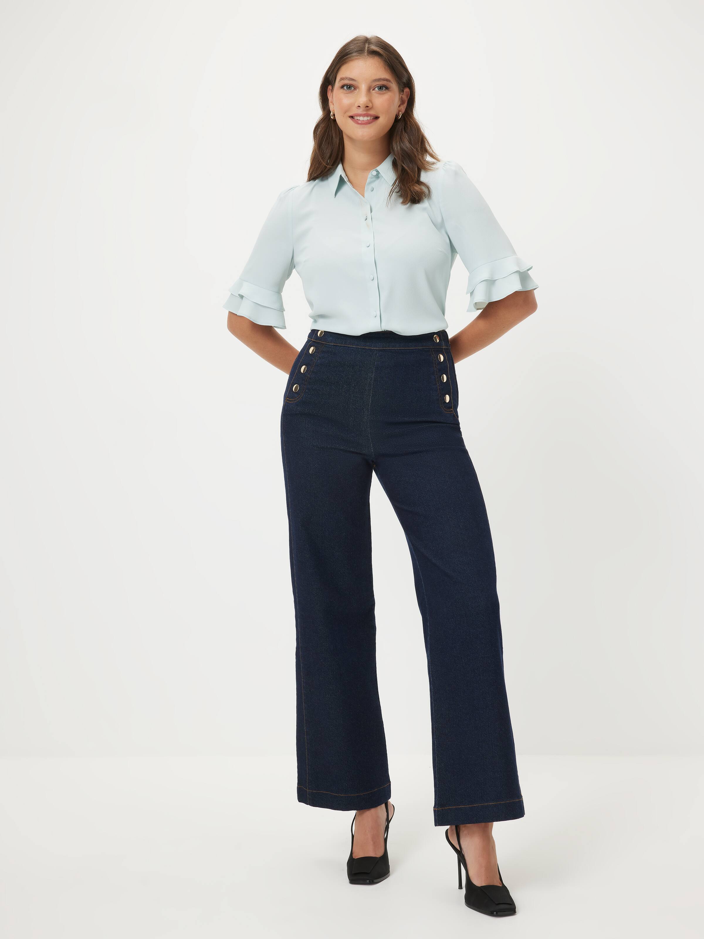 Kayla 3/4 Sleeve Button Up Shirt