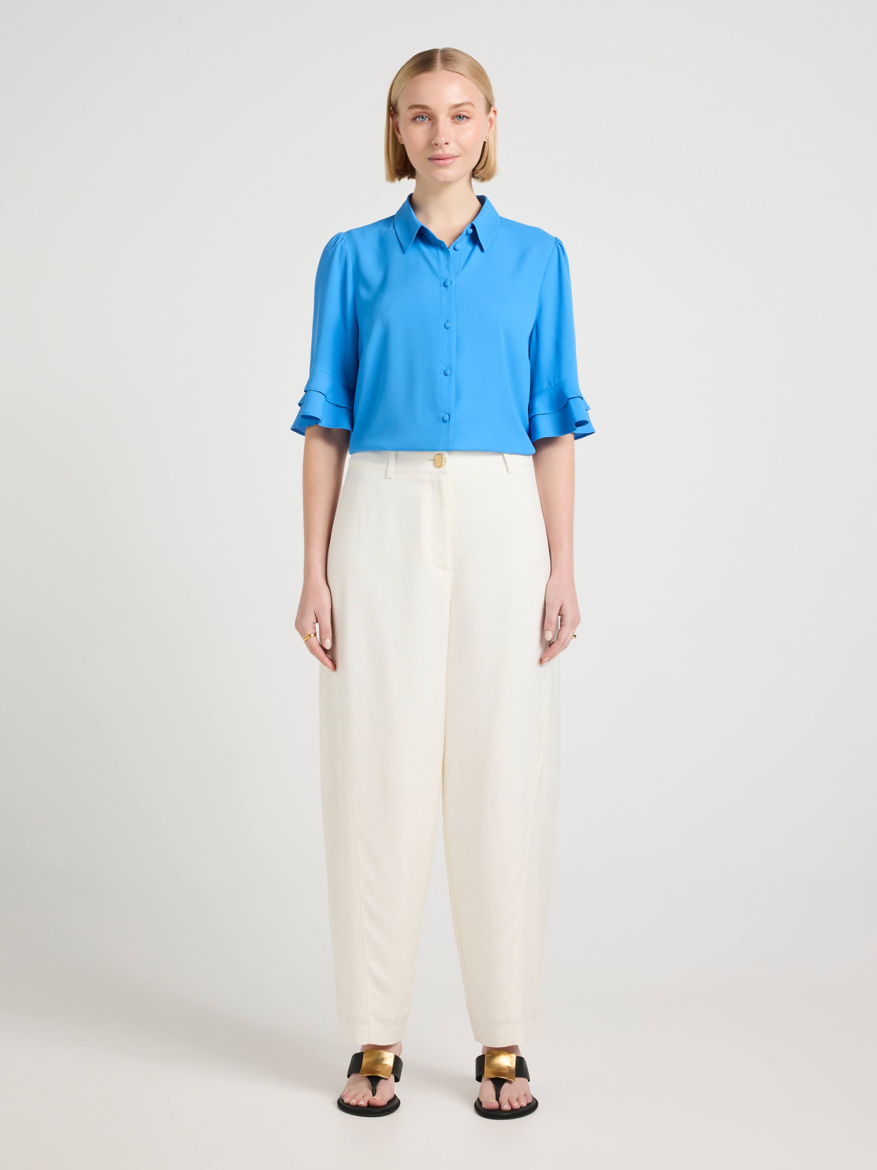 Kayla 3/4 Sleeve Button Up Shirt
