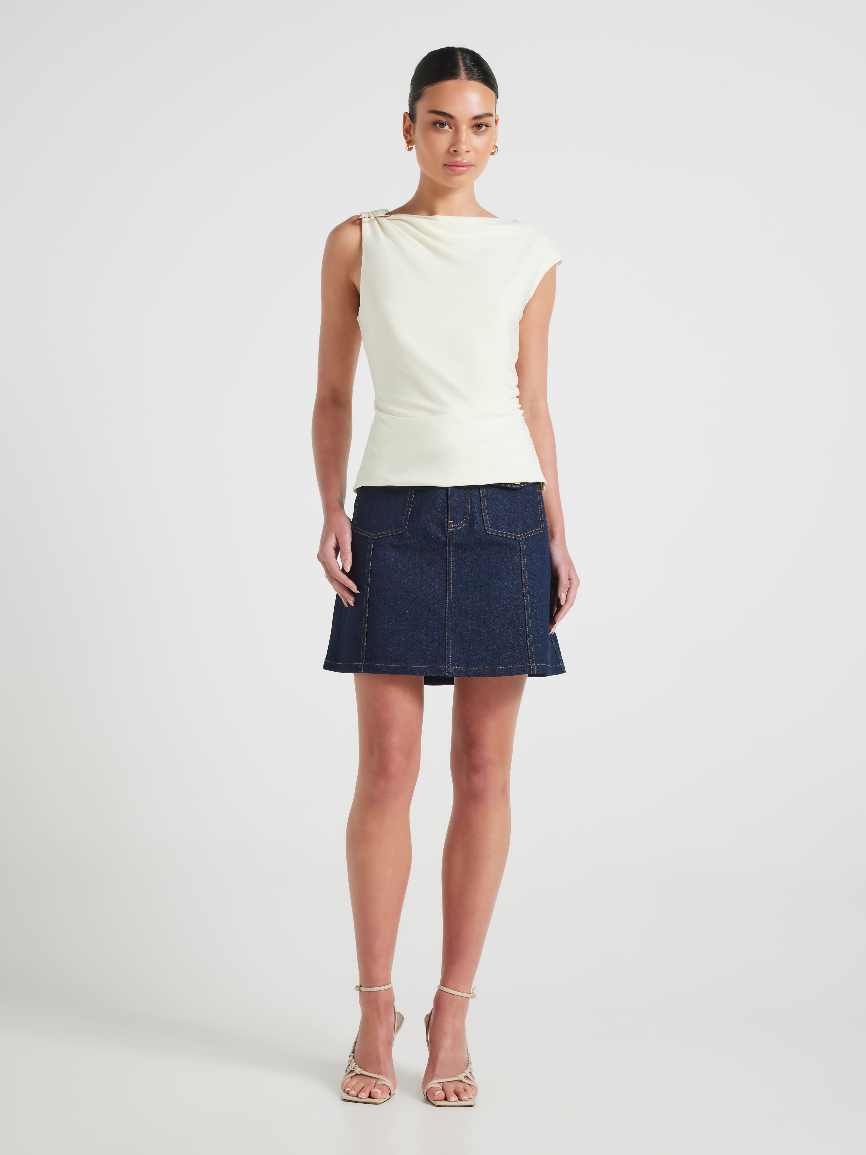 Sylvie Asymmetrical Hardware Top