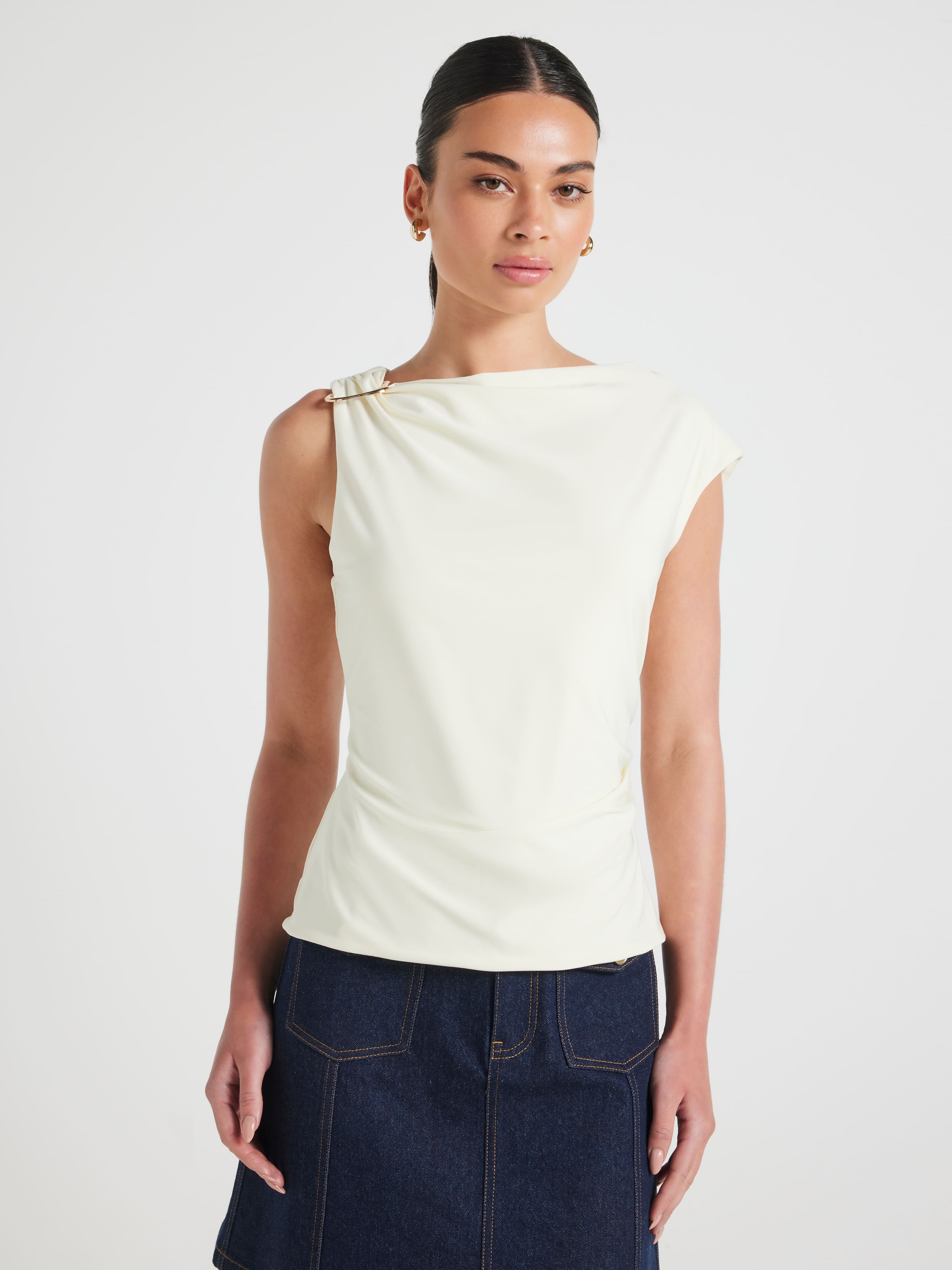 Sylvie Asymmetrical Hardware Top
