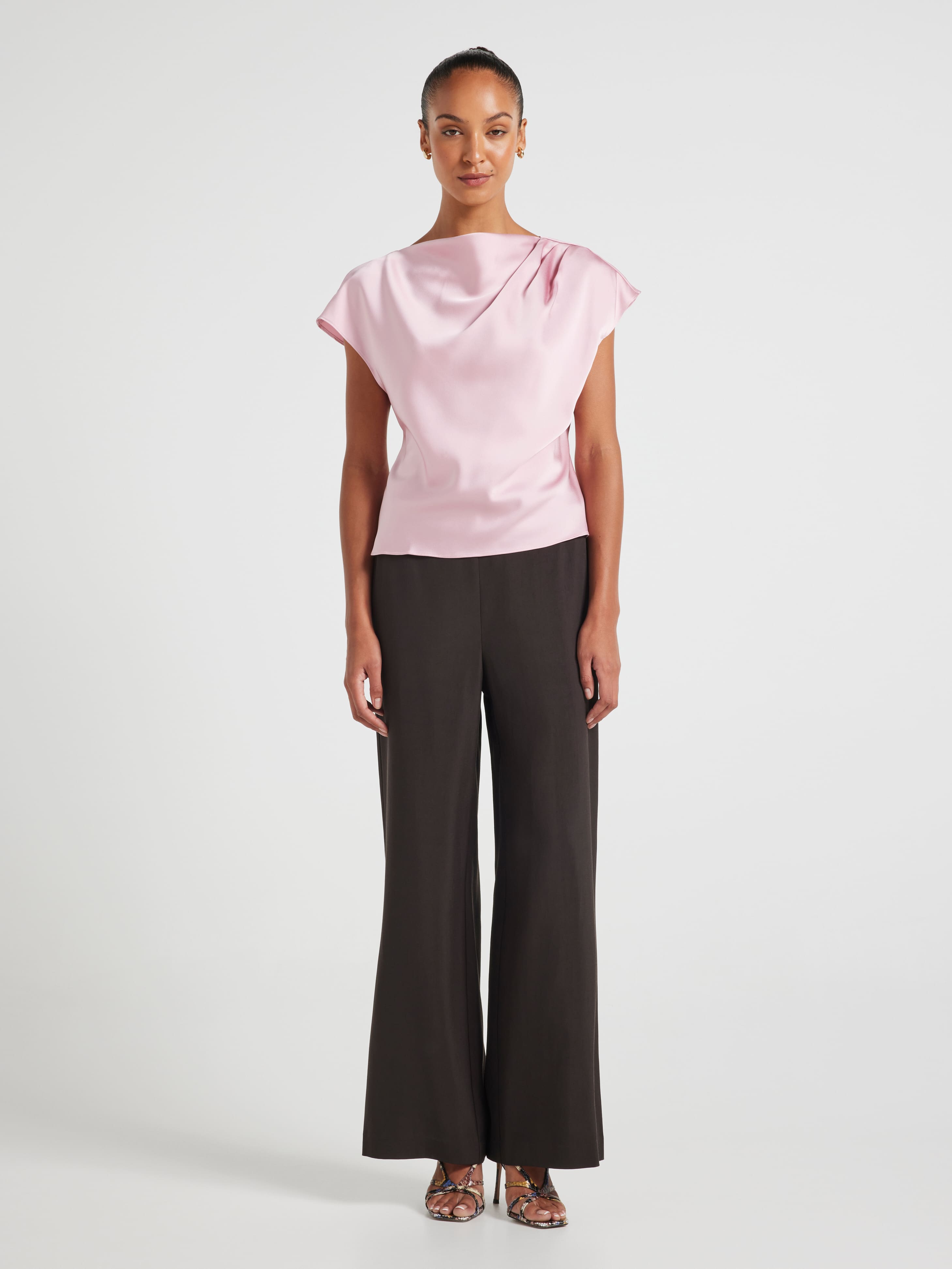 Etta Tuck Shoulder Detail Top