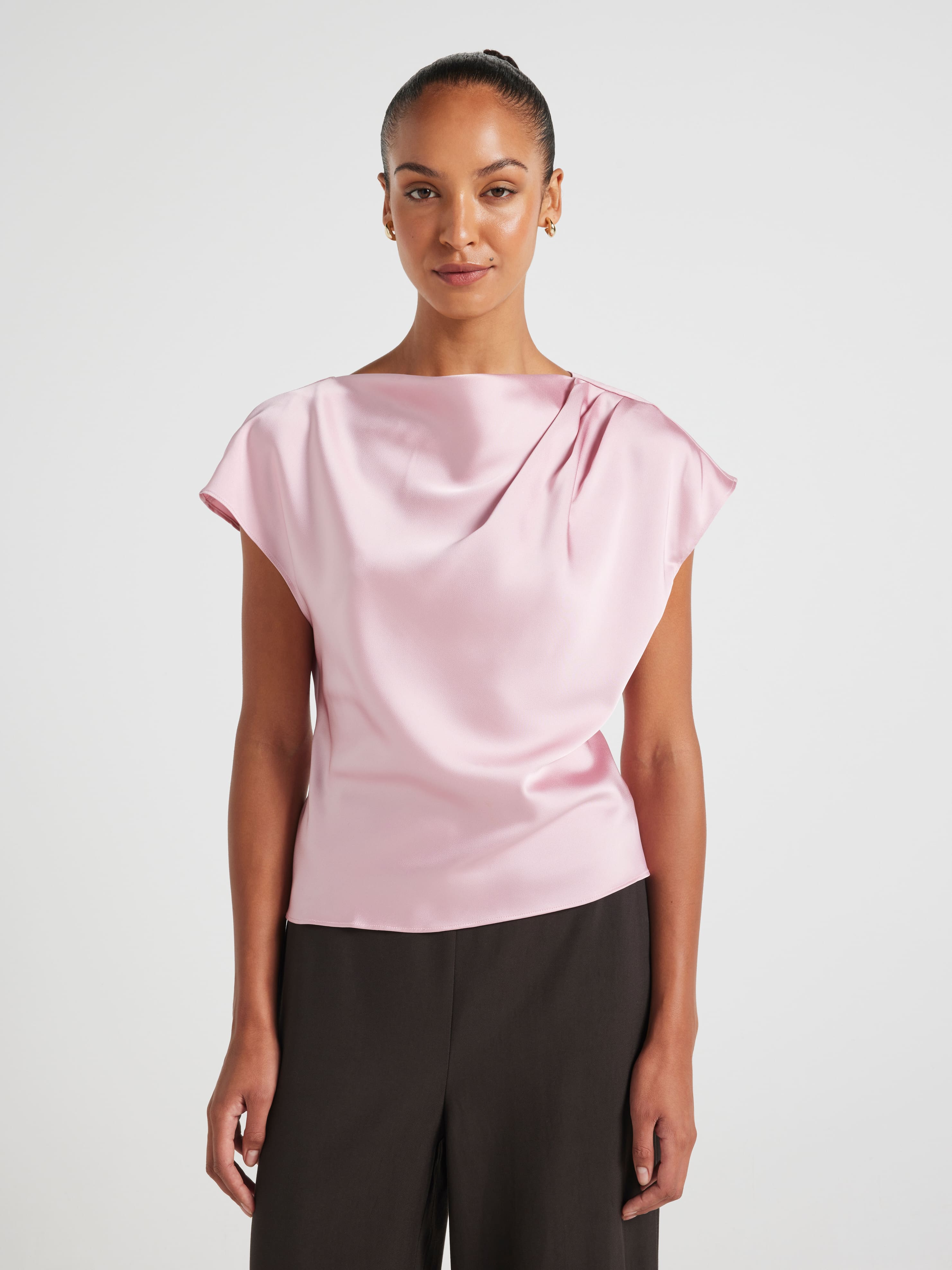 Etta Tuck Shoulder Detail Top