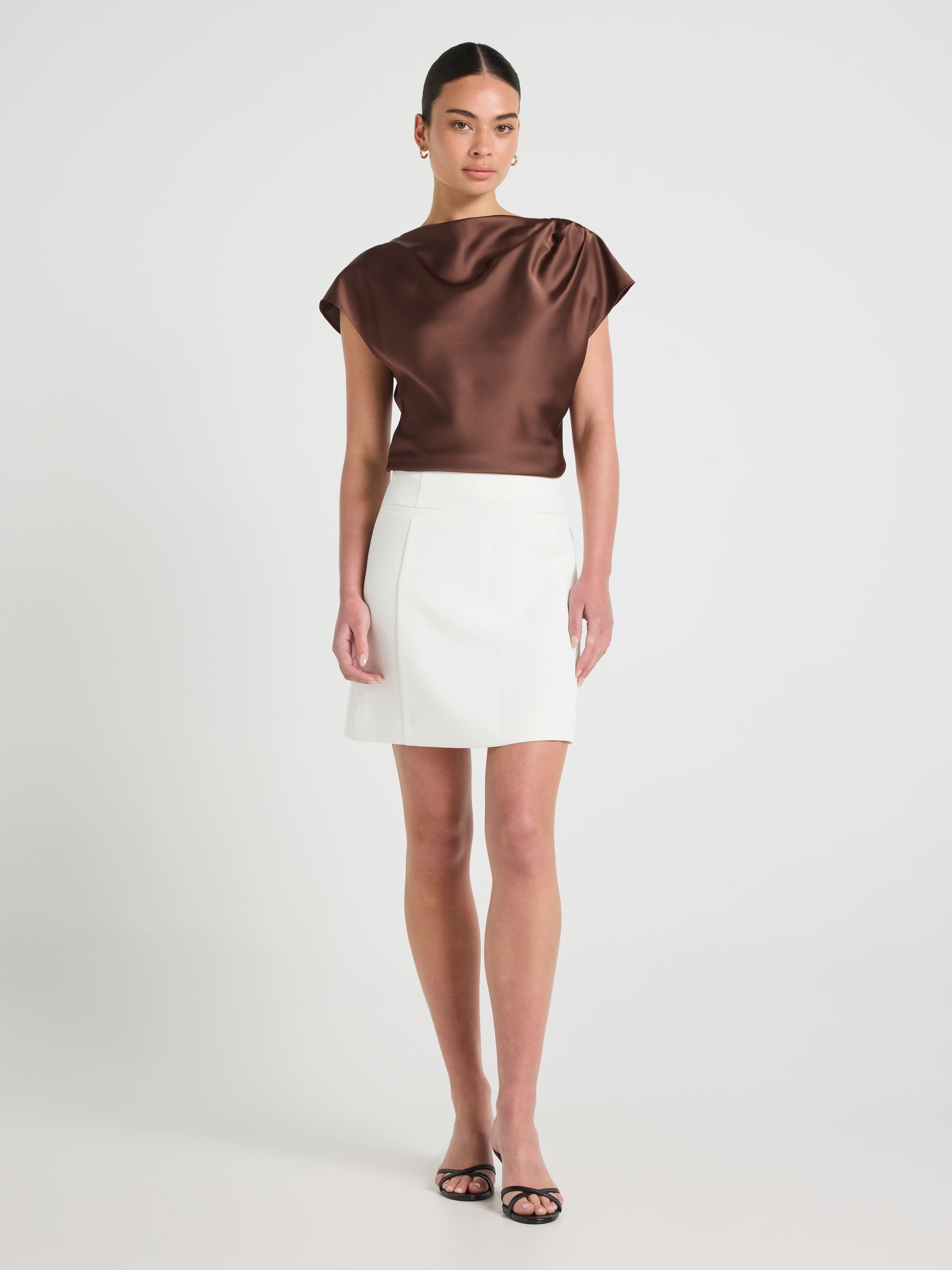 Etta Tuck Shoulder Detail Top
