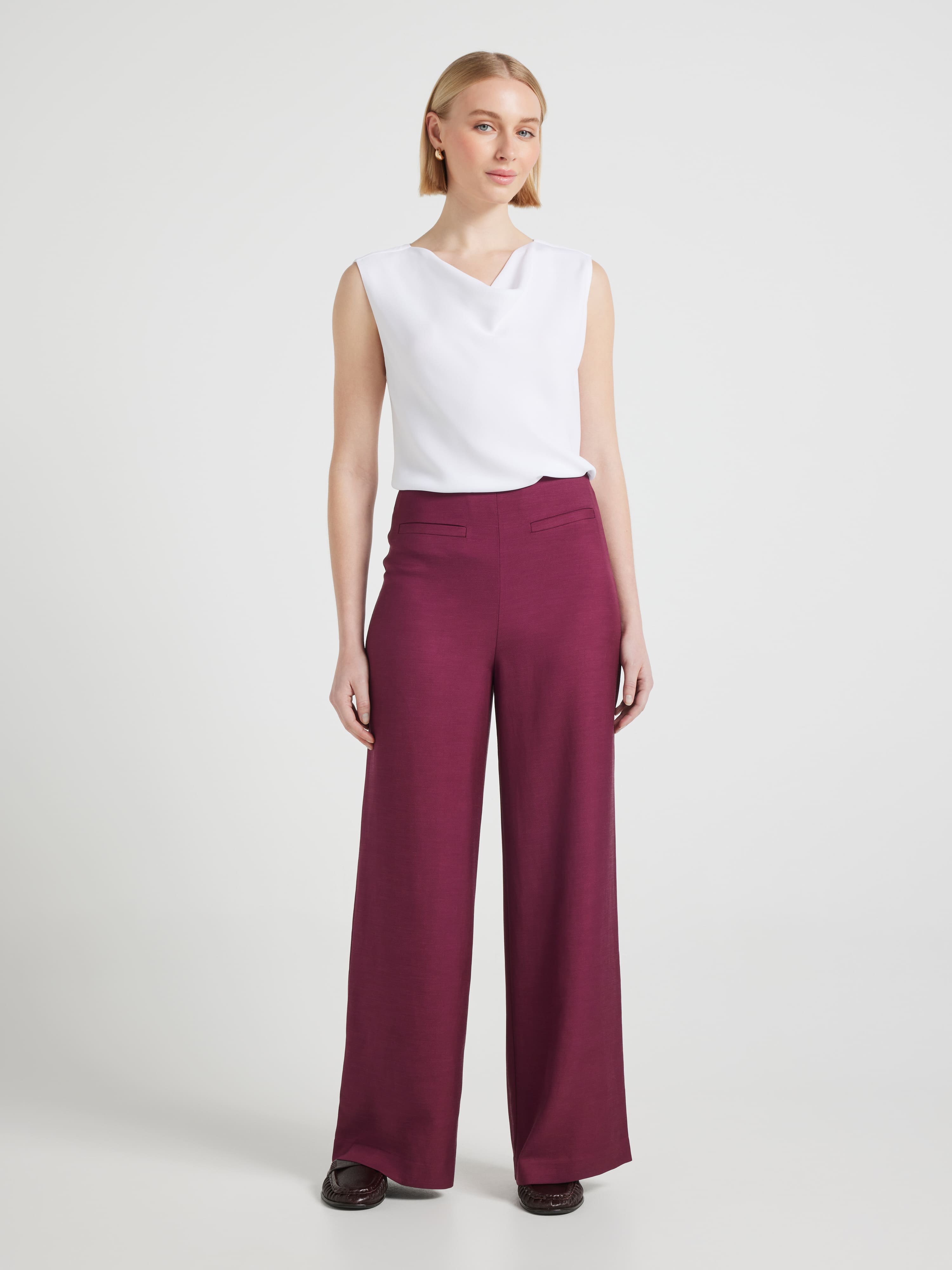 Gigi Bias Cut Cowl Top