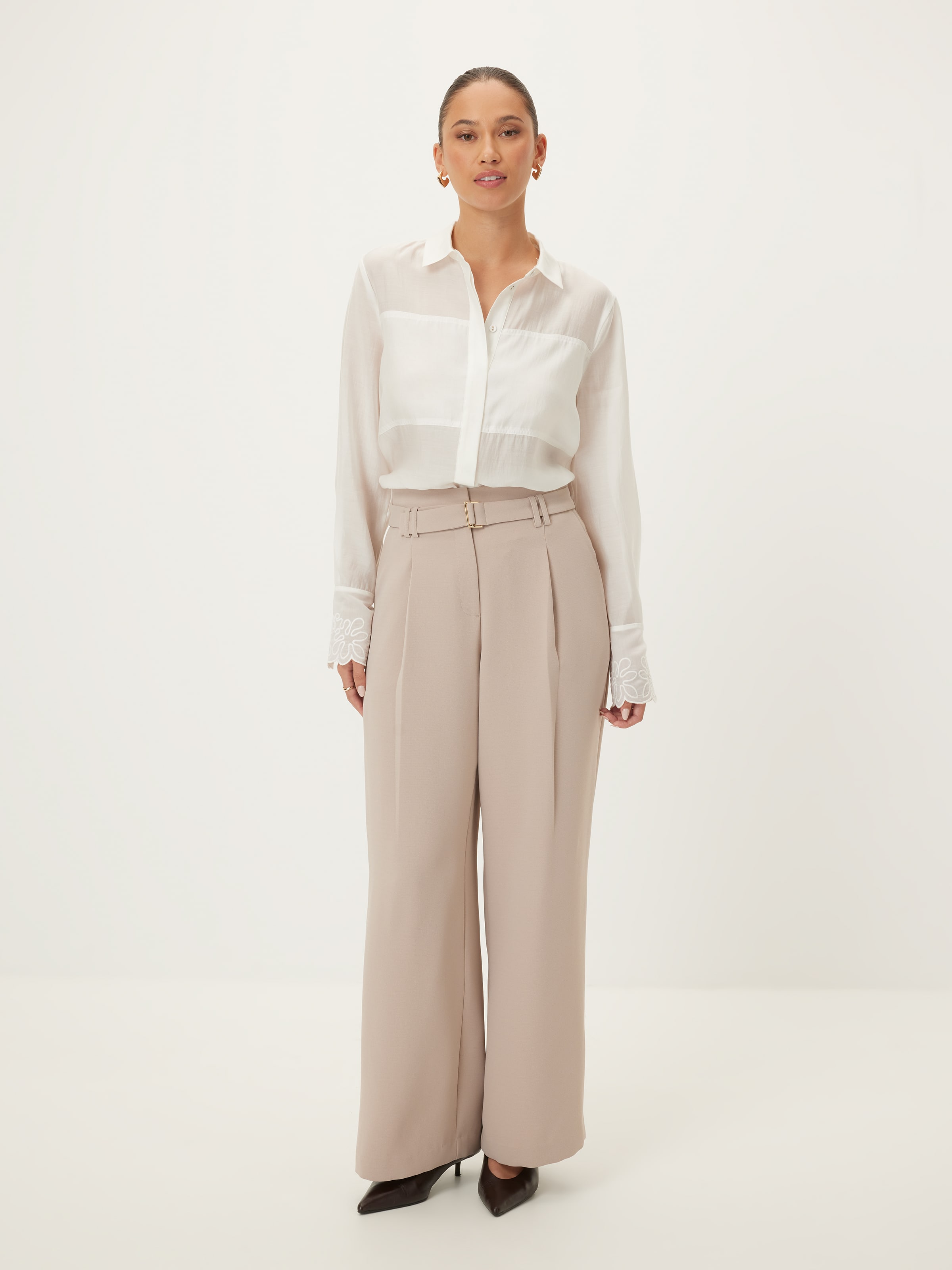 Embroidered Panel Detail Shirt