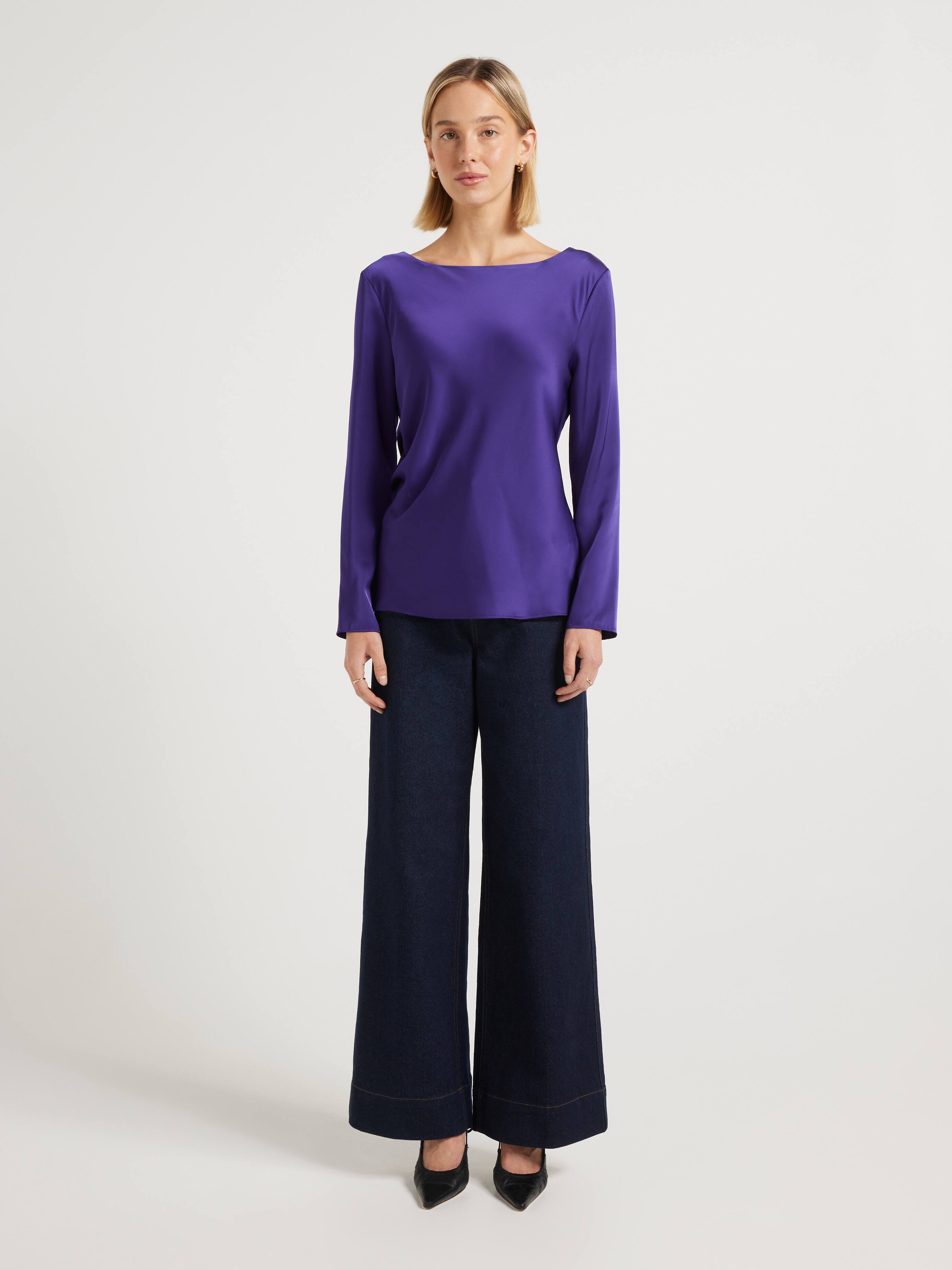 Lily Satin Bias Top