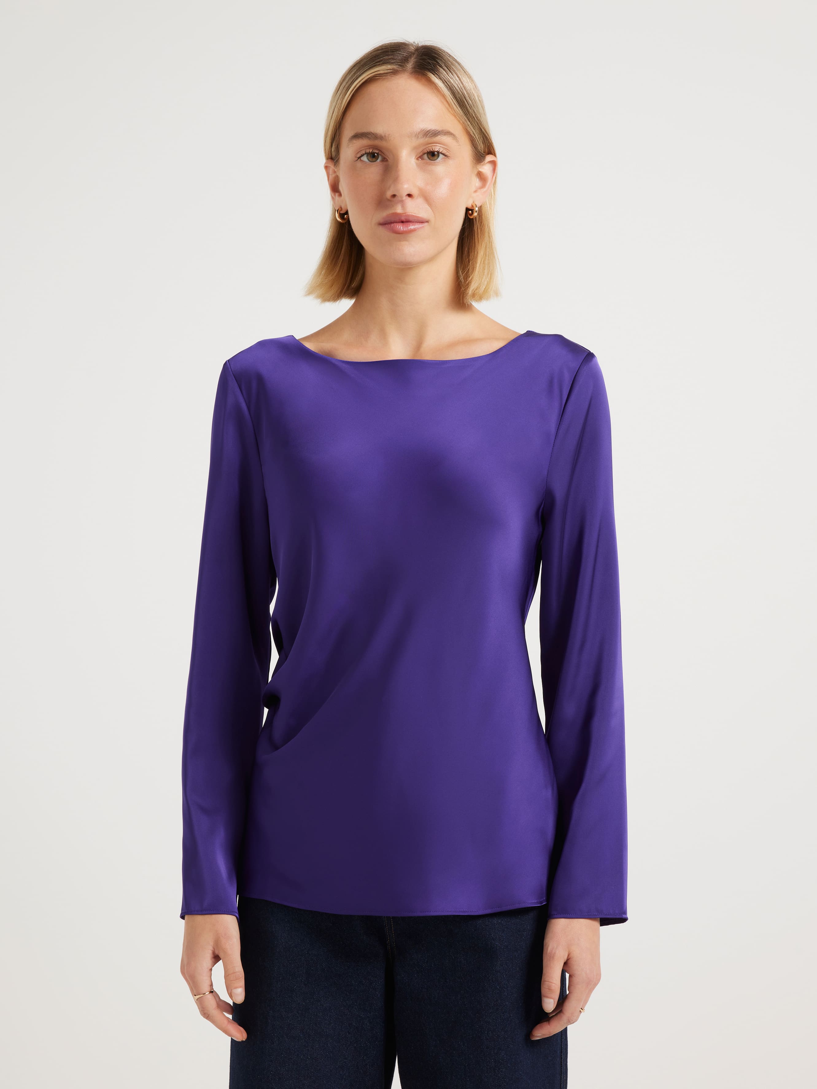 Lily Satin Bias Top