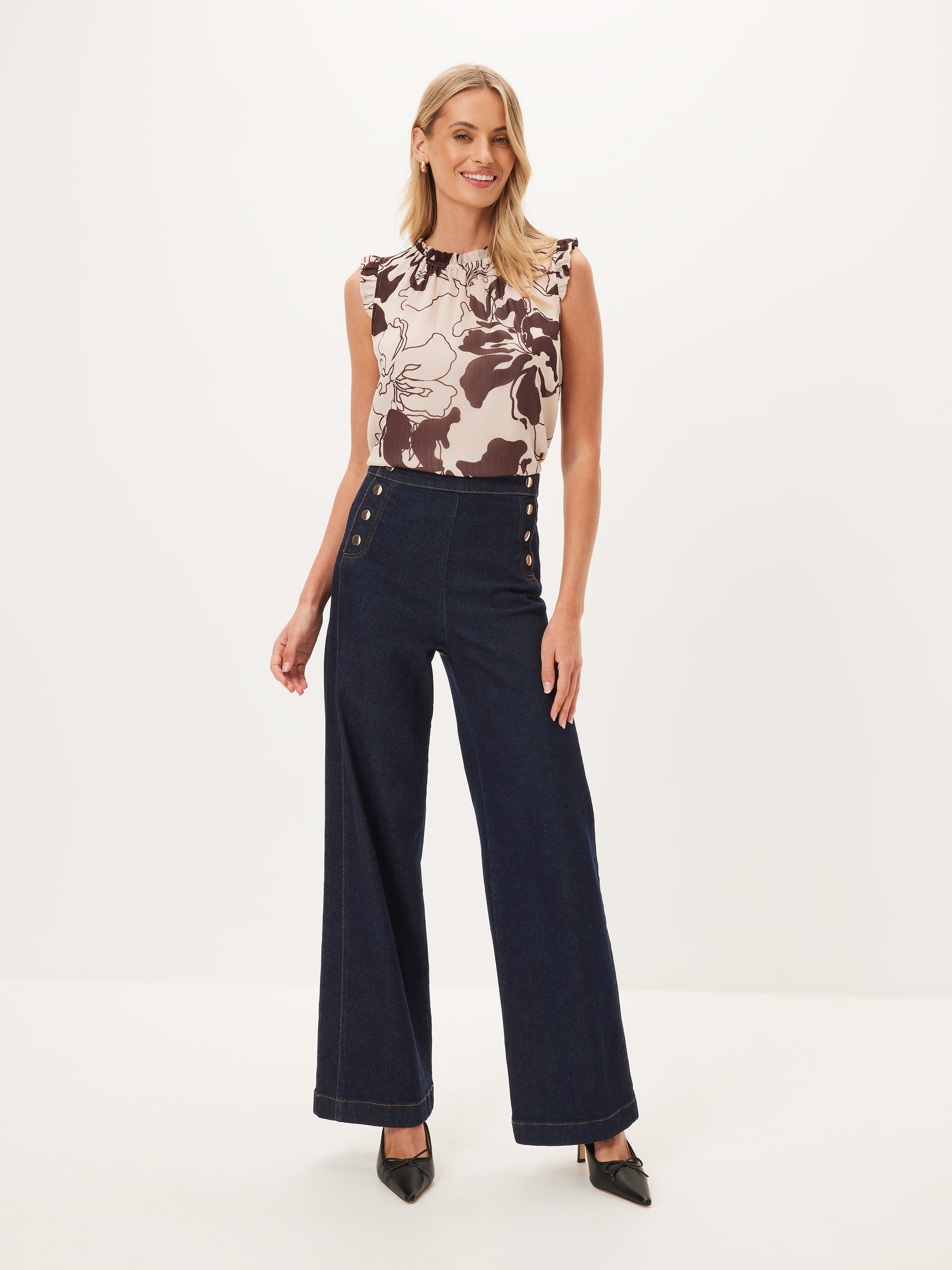 Tessa Yoryu Gathered Neck Top