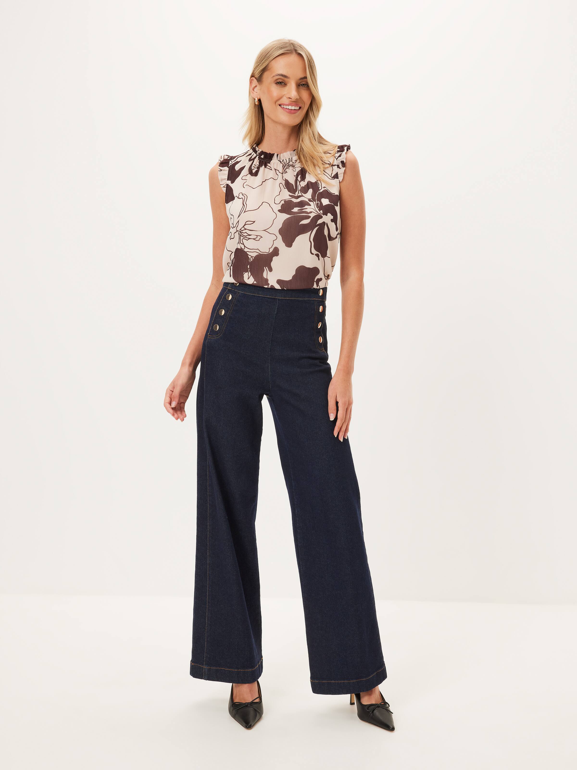 Tessa Yoryu Gathered Neck Top