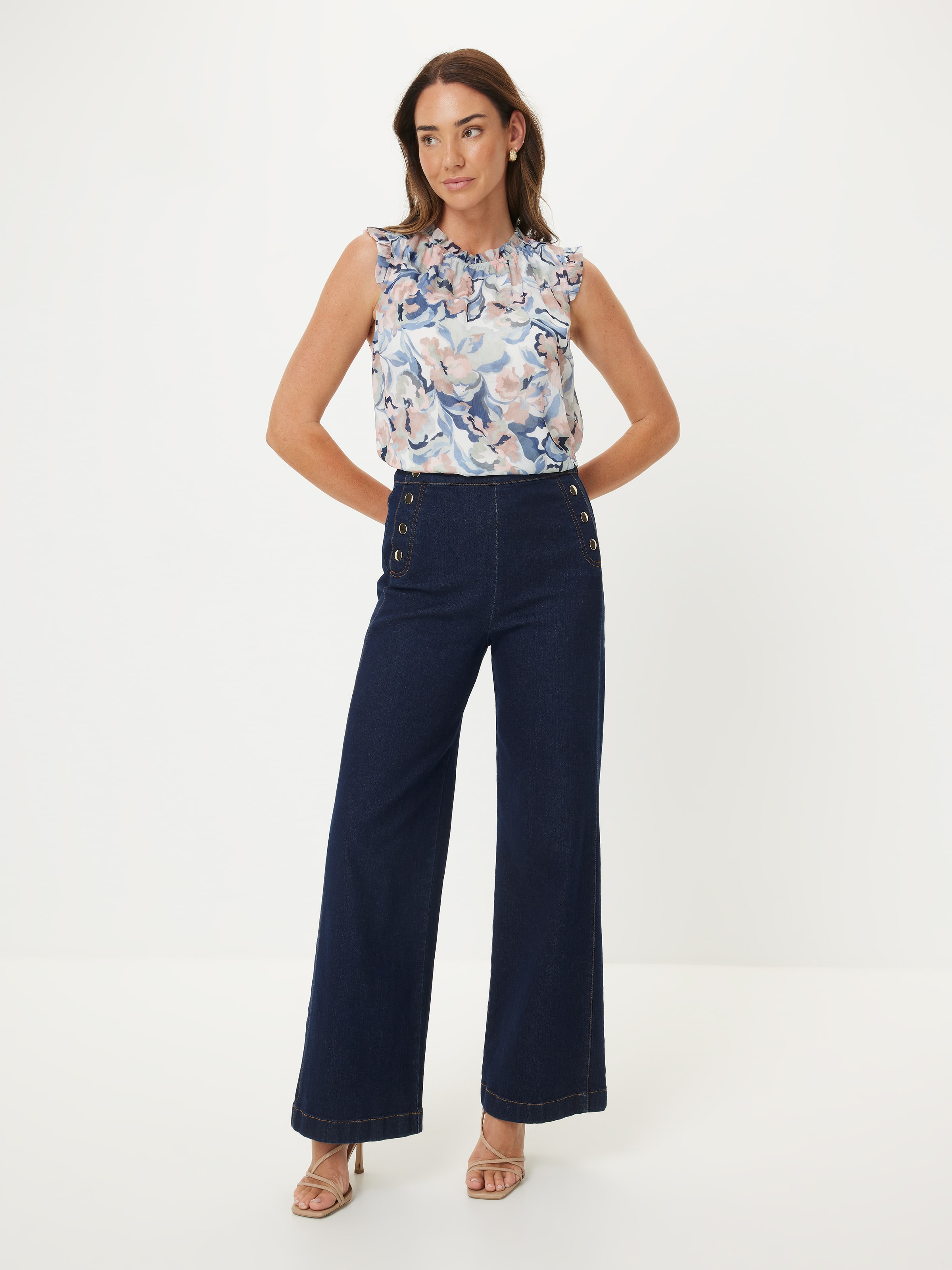 Tessa Yoryu Gathered Neck Top