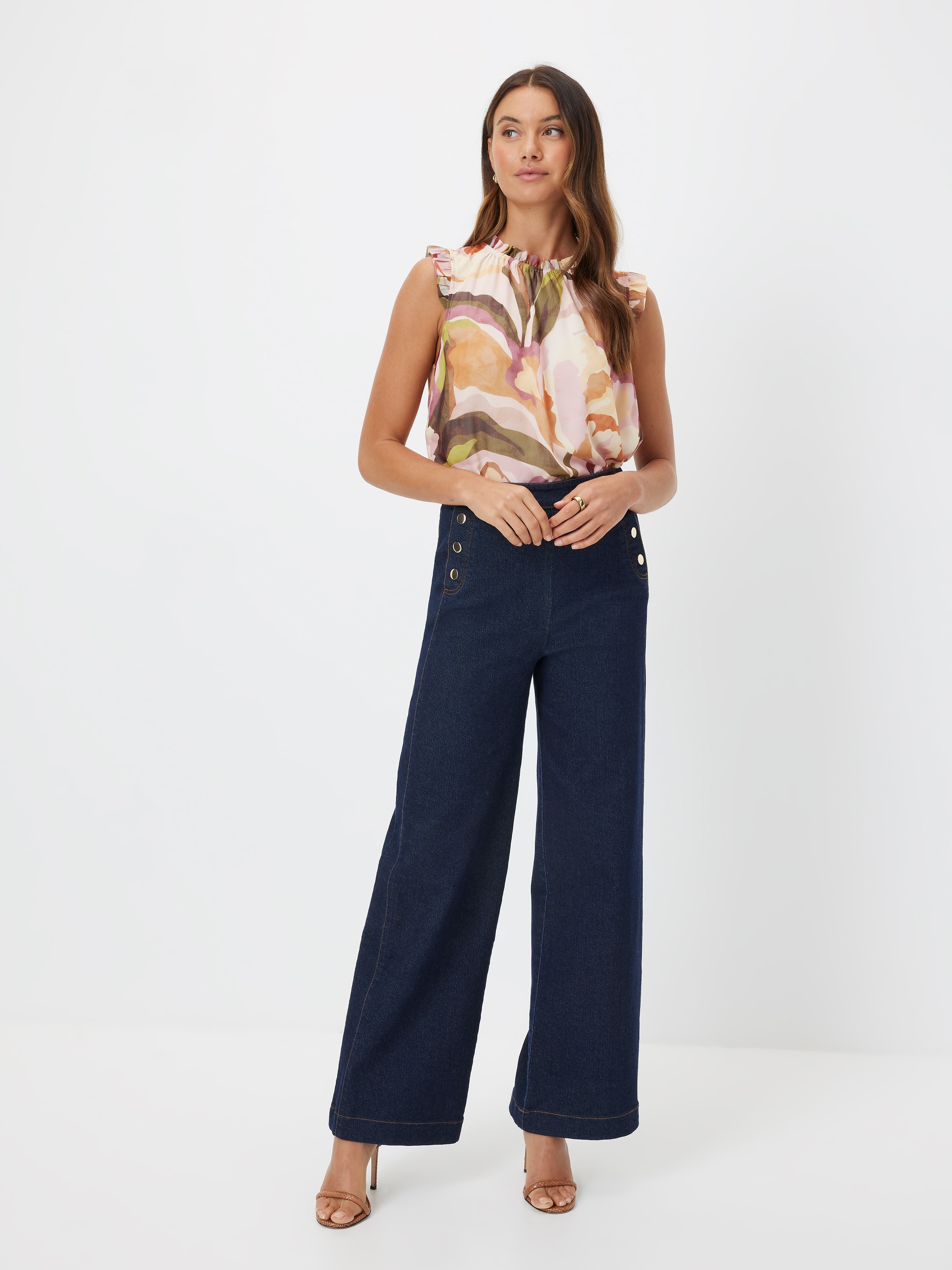 Tessa Yoryu Gathered Neck Top