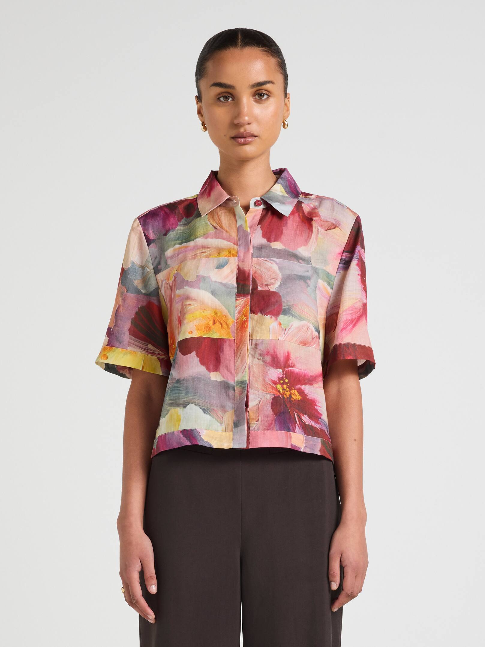 Brooklyn Sheer Crop Shirt