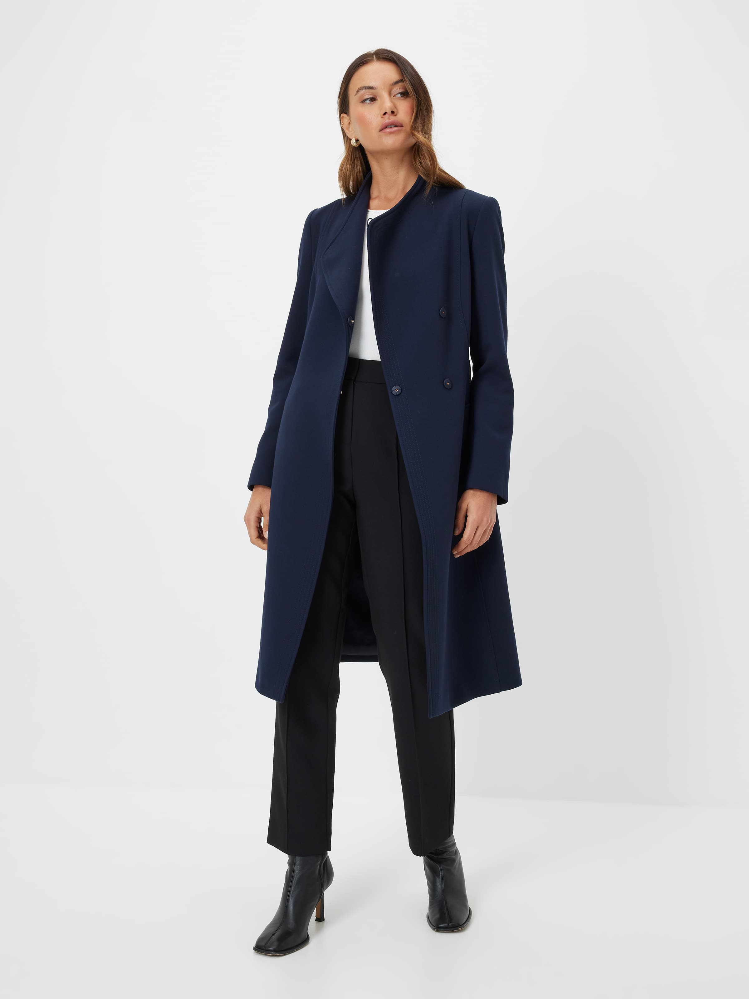 Frankie Funnel Neck Coat