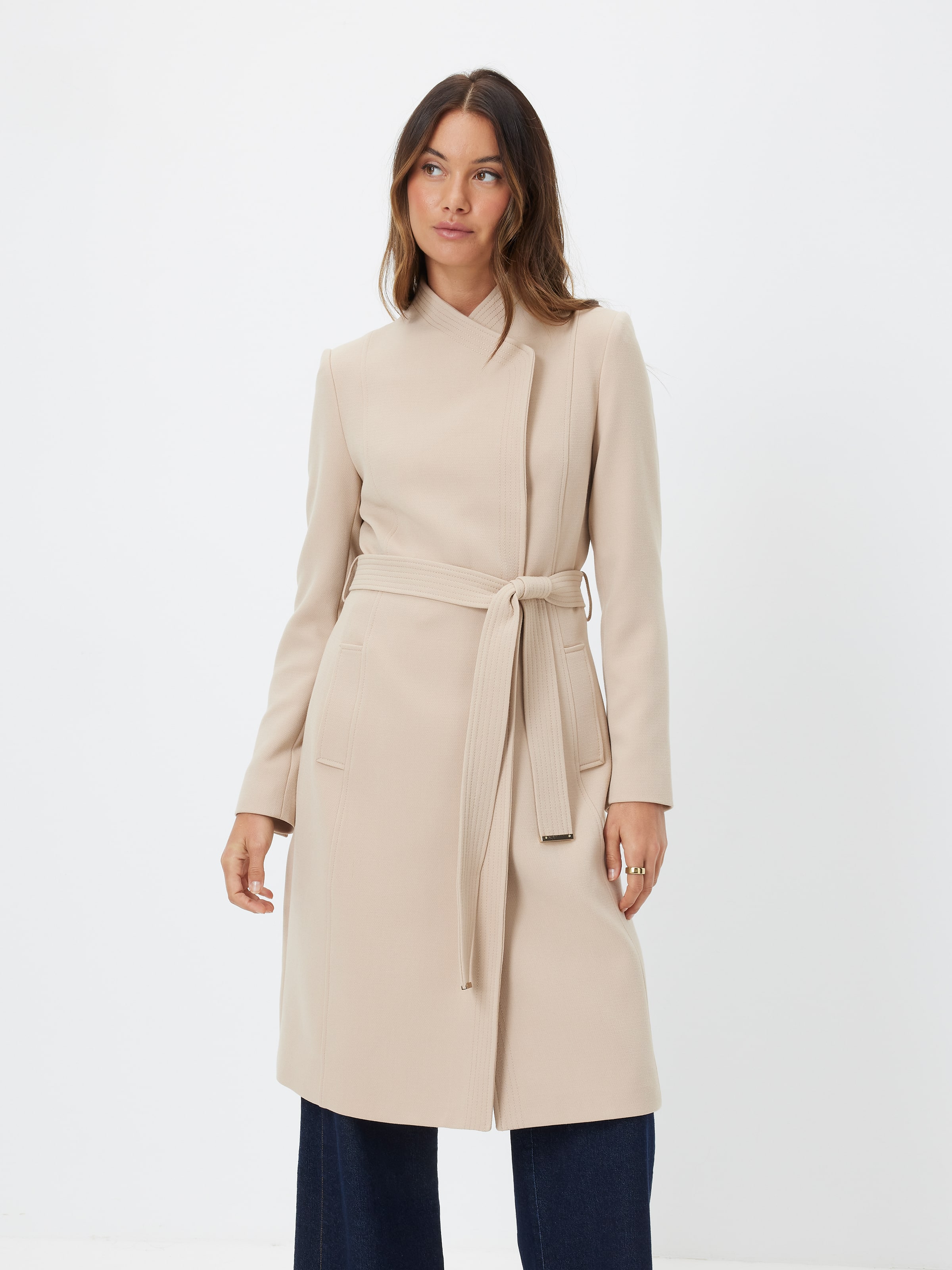 Frankie Funnel Neck Coat