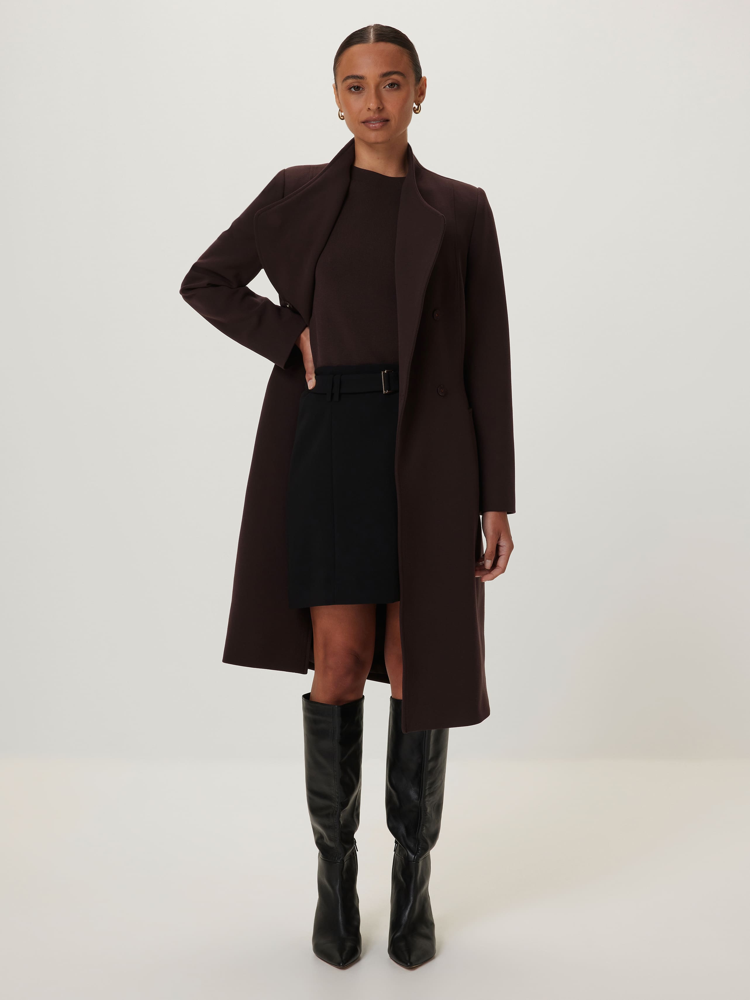 Frankie Funnel Neck Coat