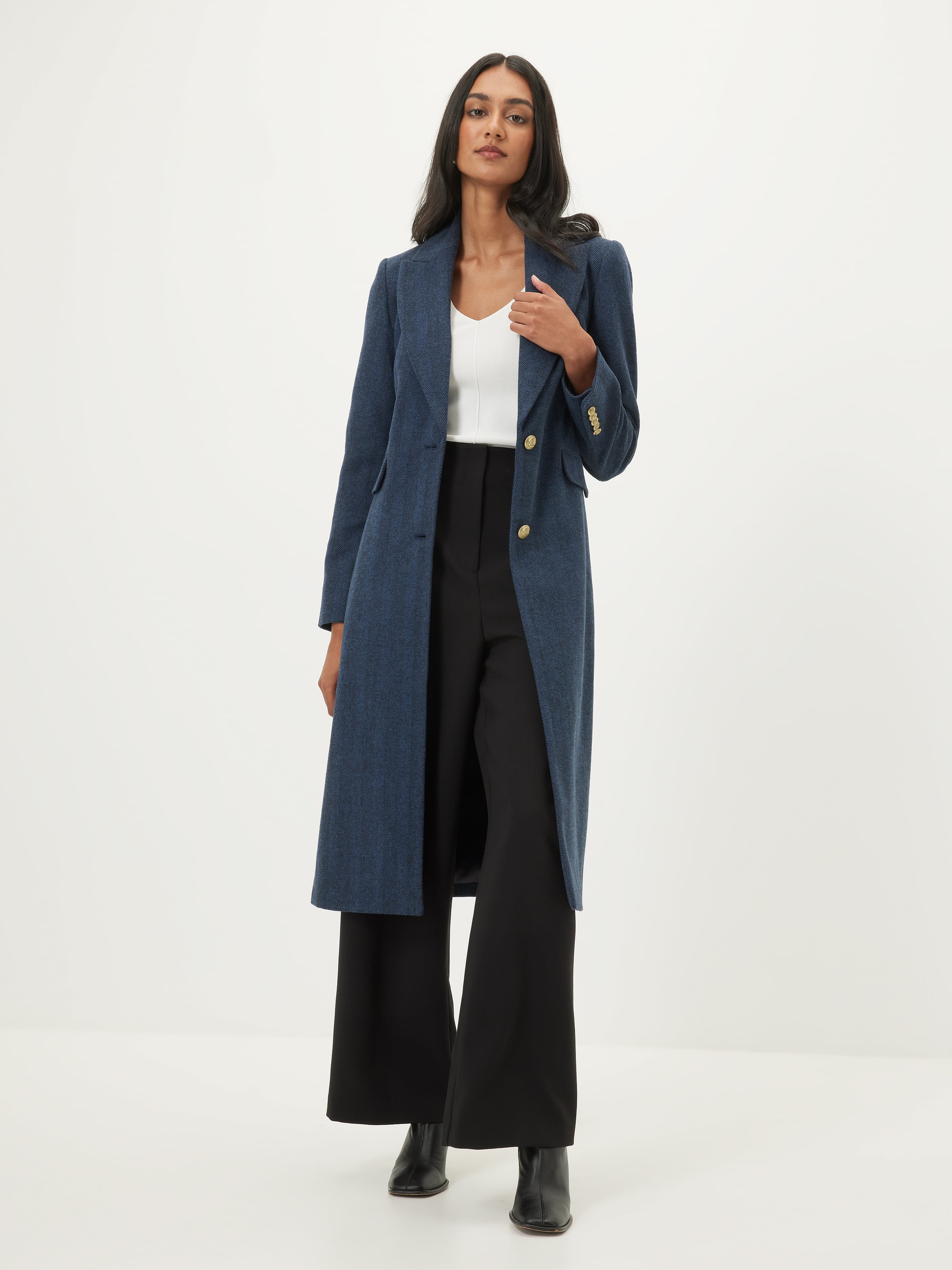 Hazel Herringbone Coat