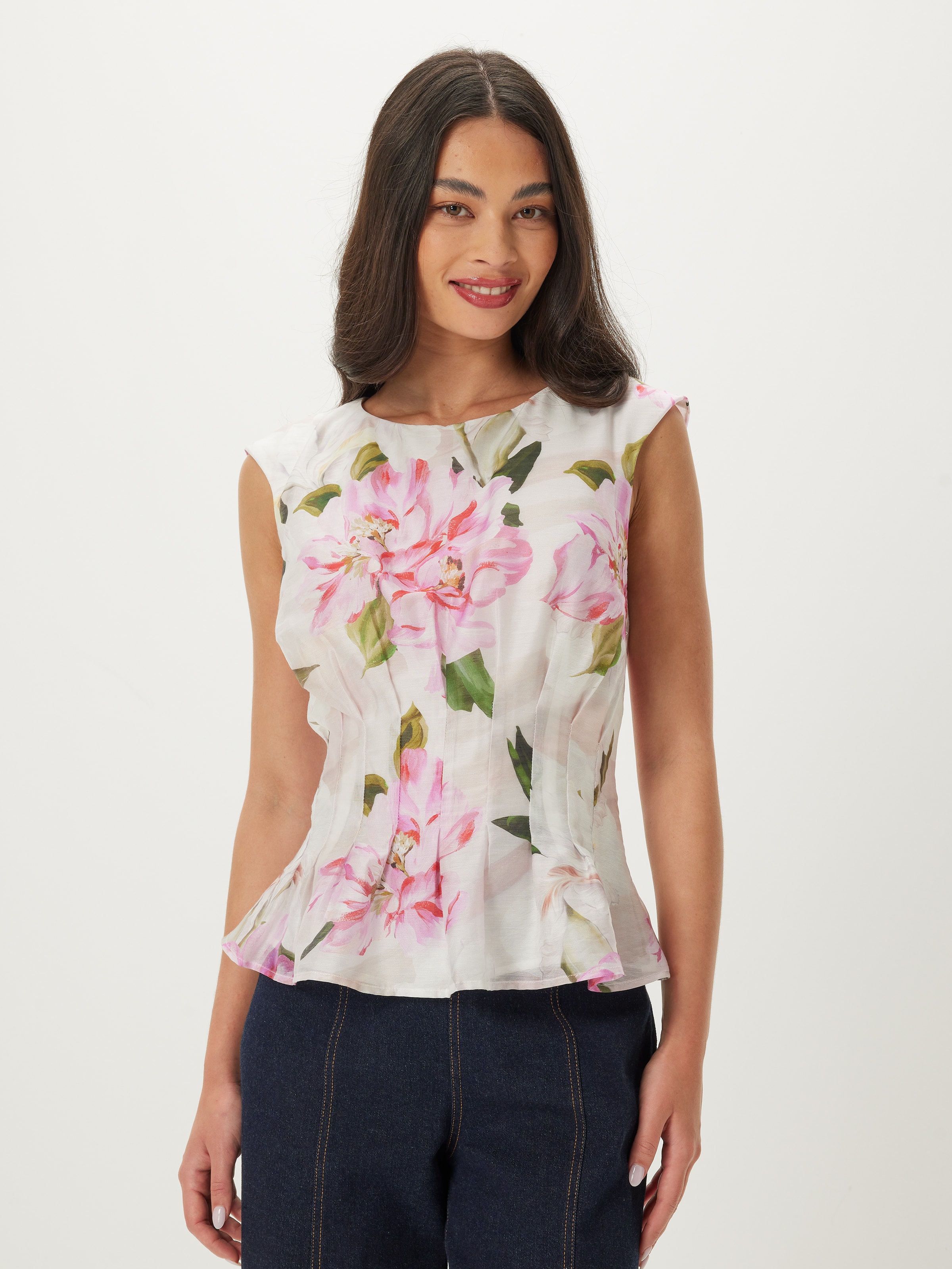 Sandy Sless Pintuck Top