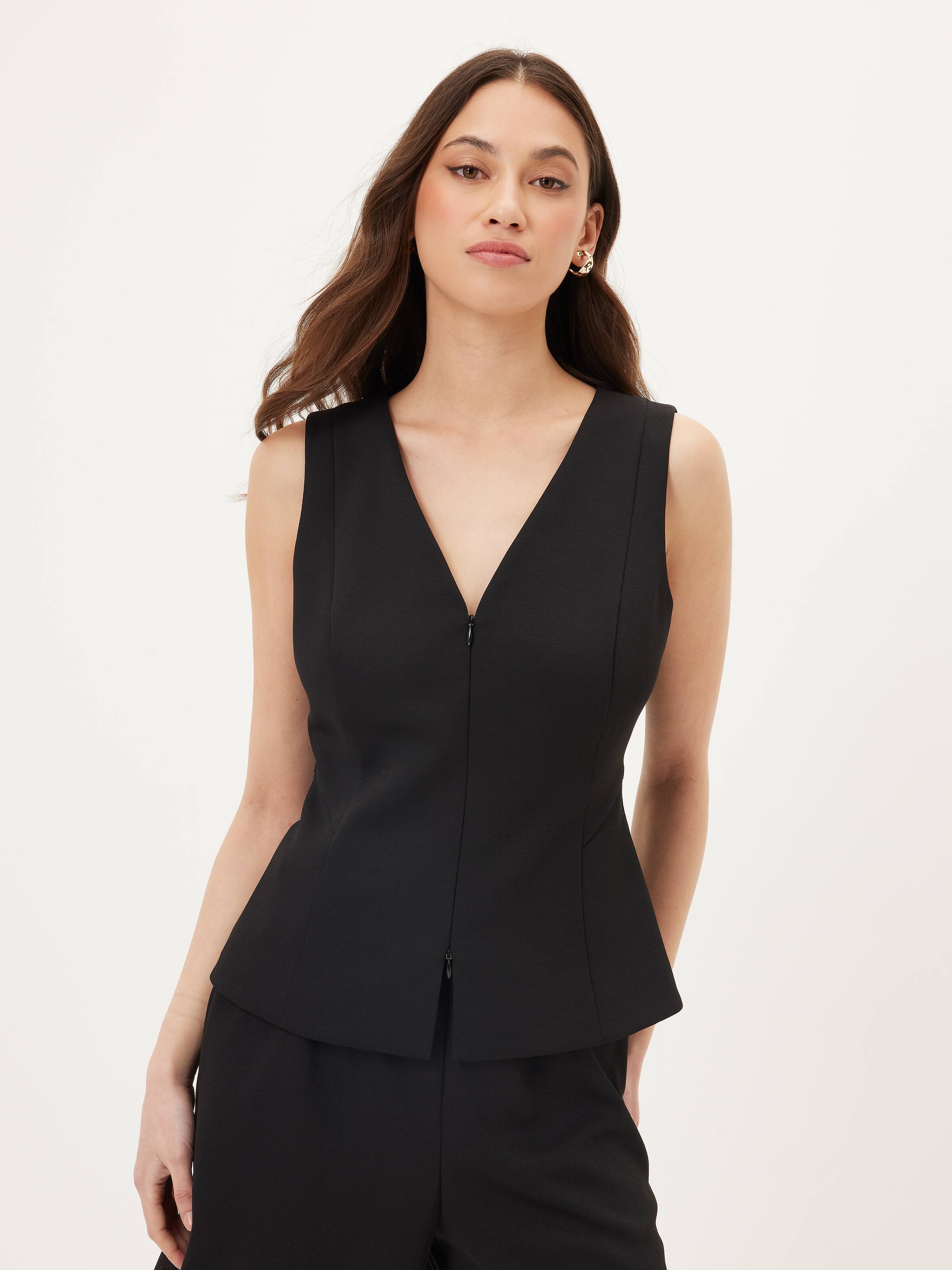 Tribeca Zip Front Top