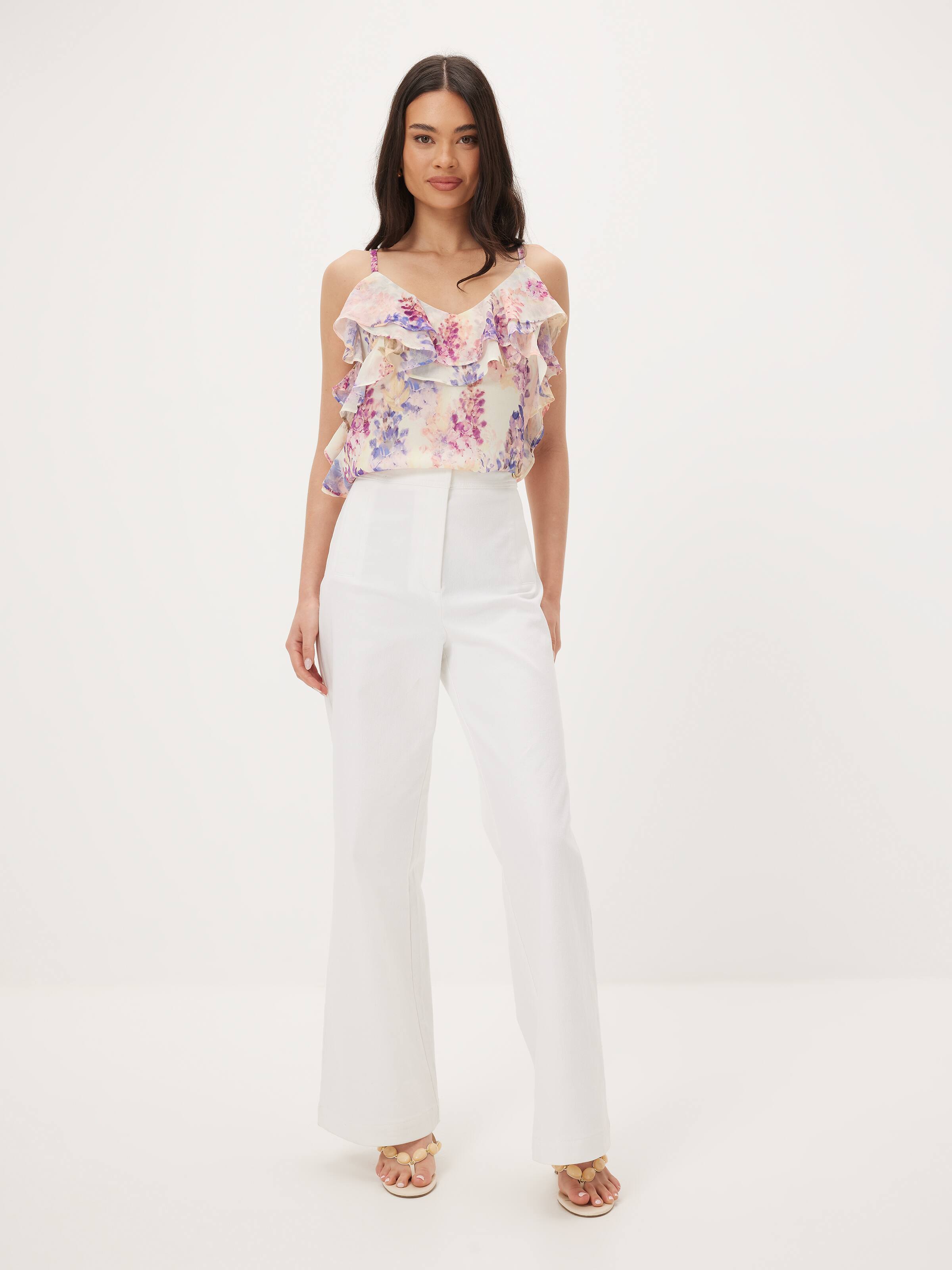 Ruffle Printed Cami
