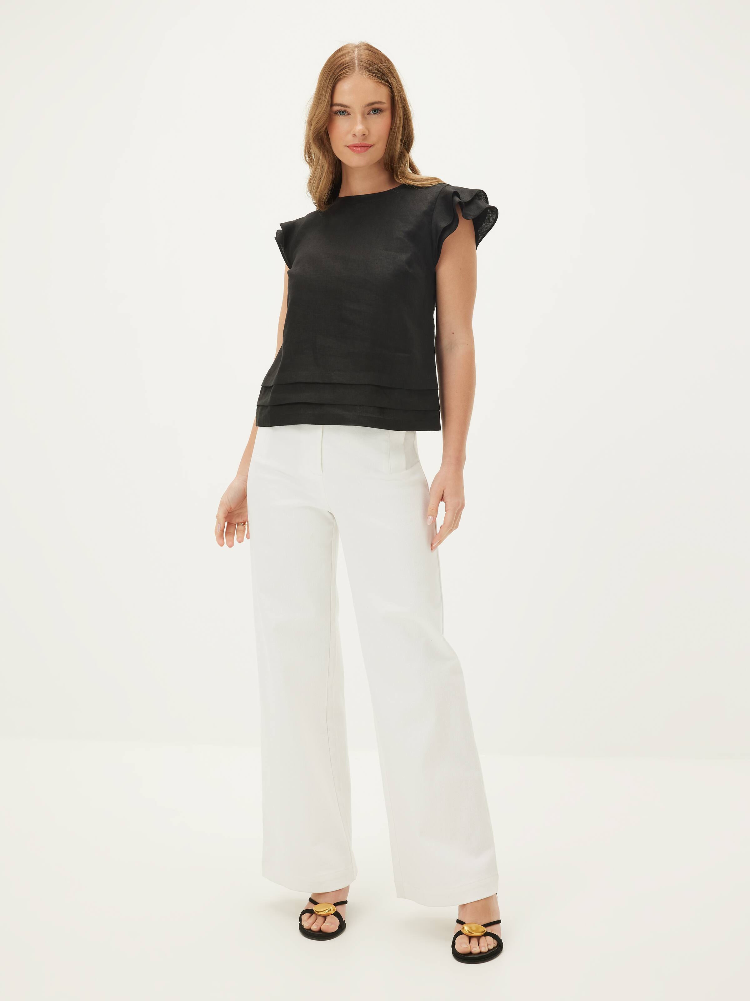 Lena Linen Shell Top