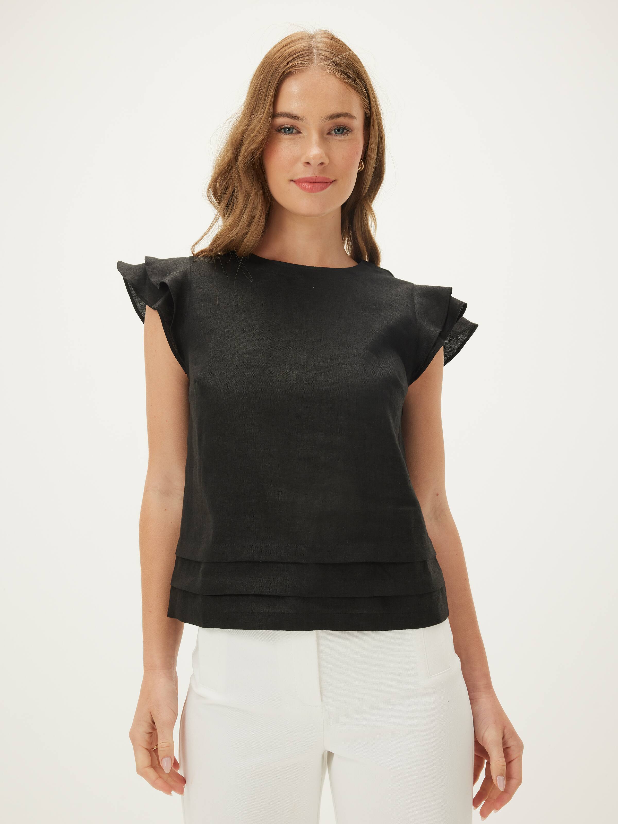 Lena Linen Shell Top
