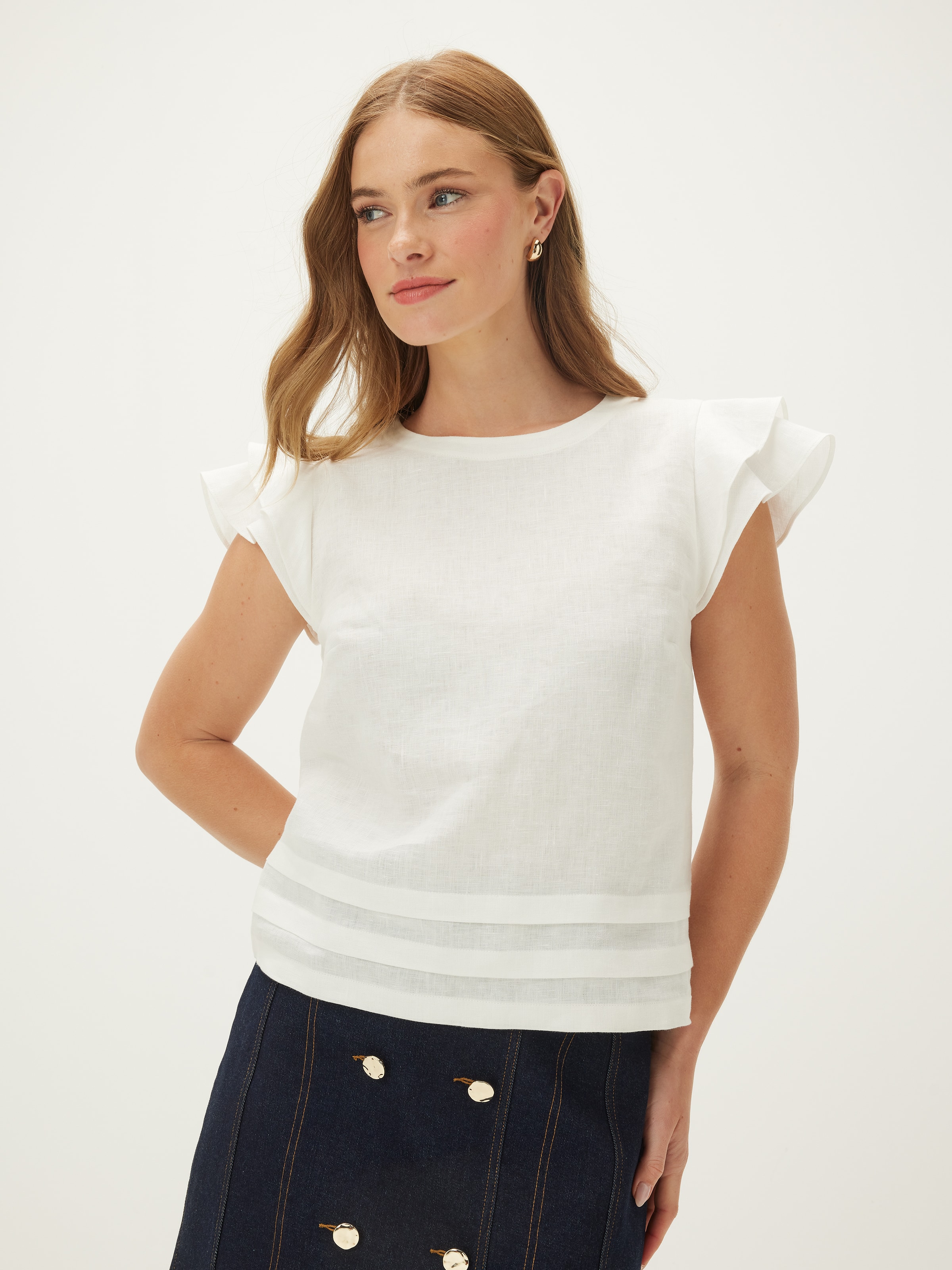 Lena Linen Shell Top