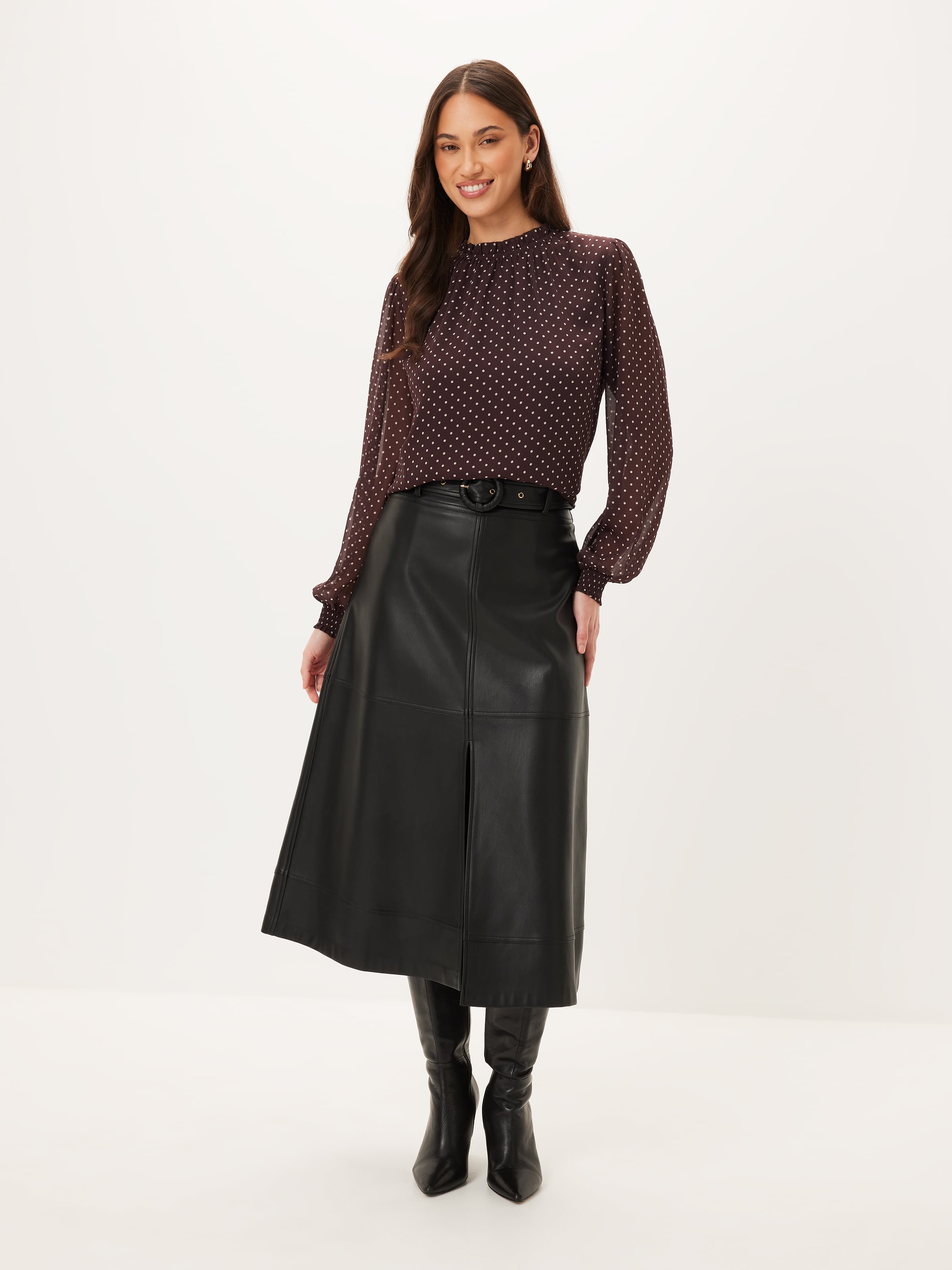 Gabby Yoryu Gathered Neck Top