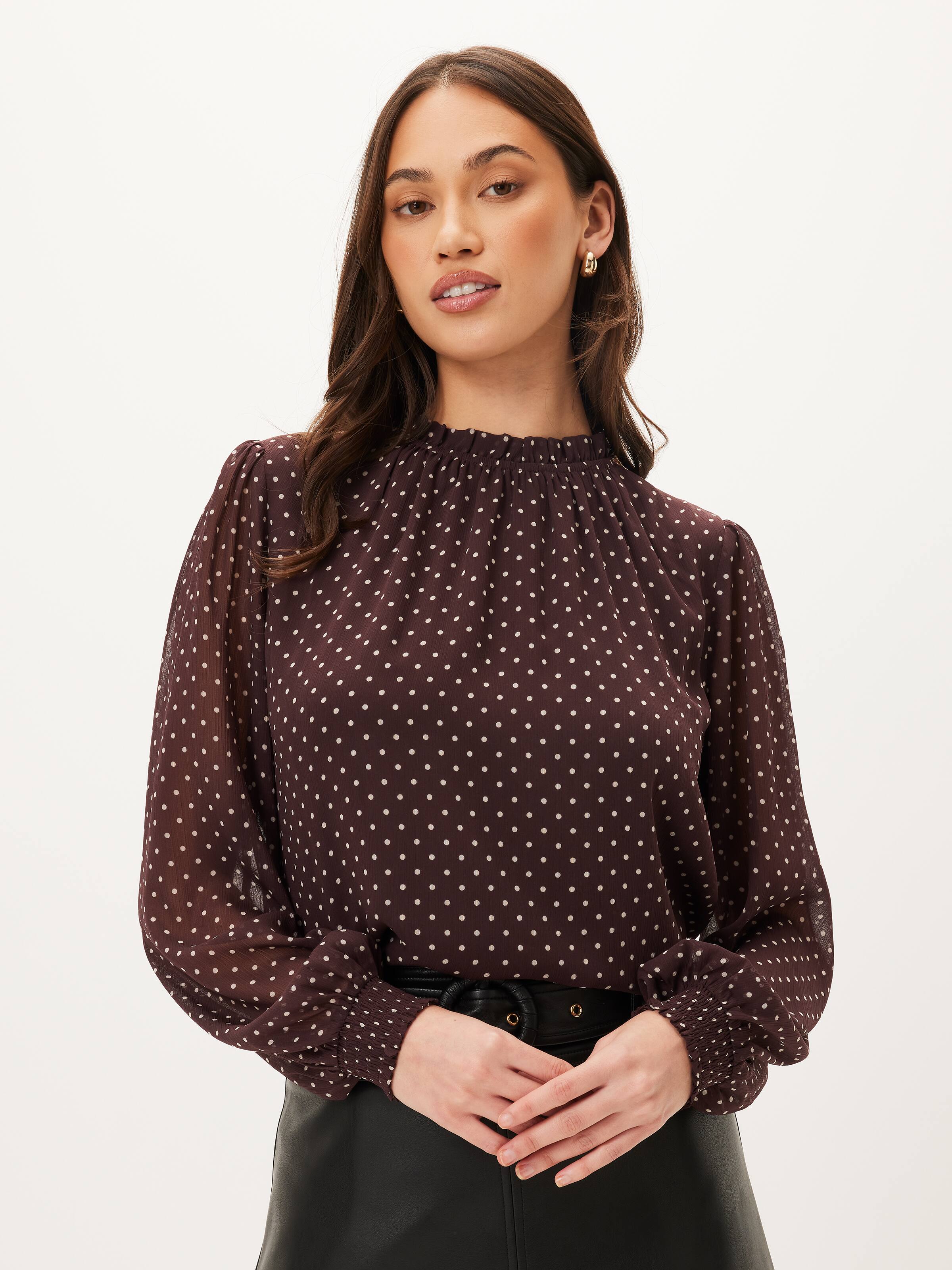 Gabby Yoryu Gathered Neck Top