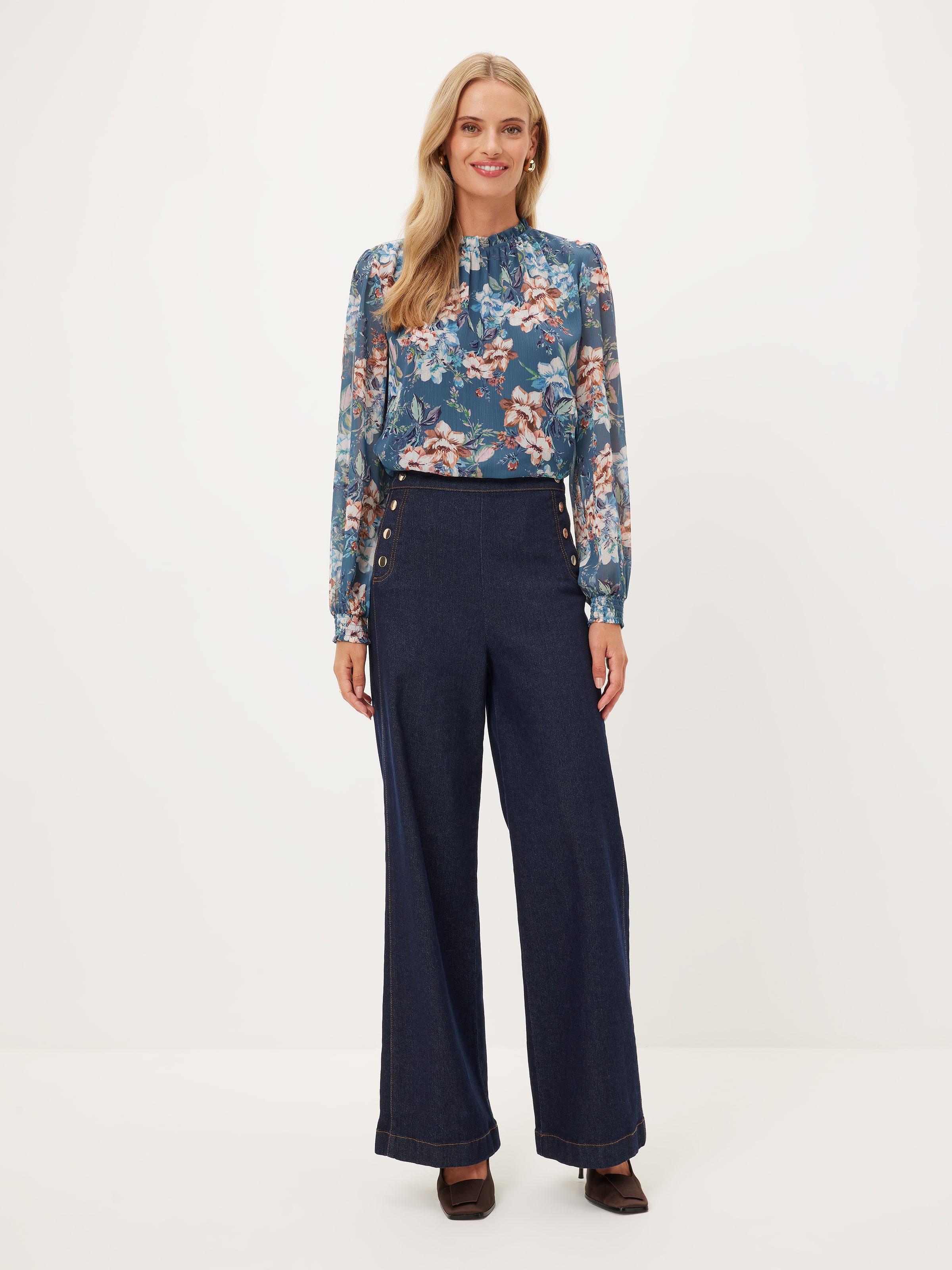 Gabby Yoryu Gathered Neck Top