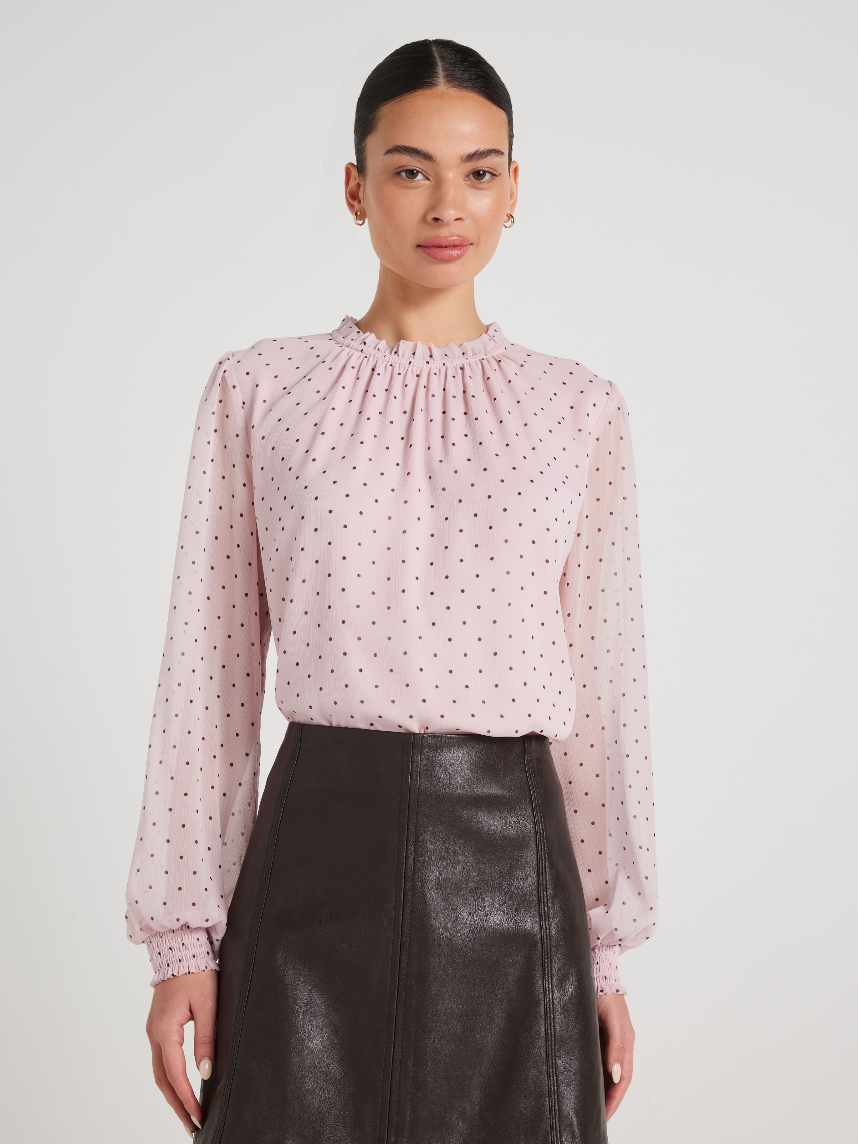 Gabby Yoryu Gathered Neck Top