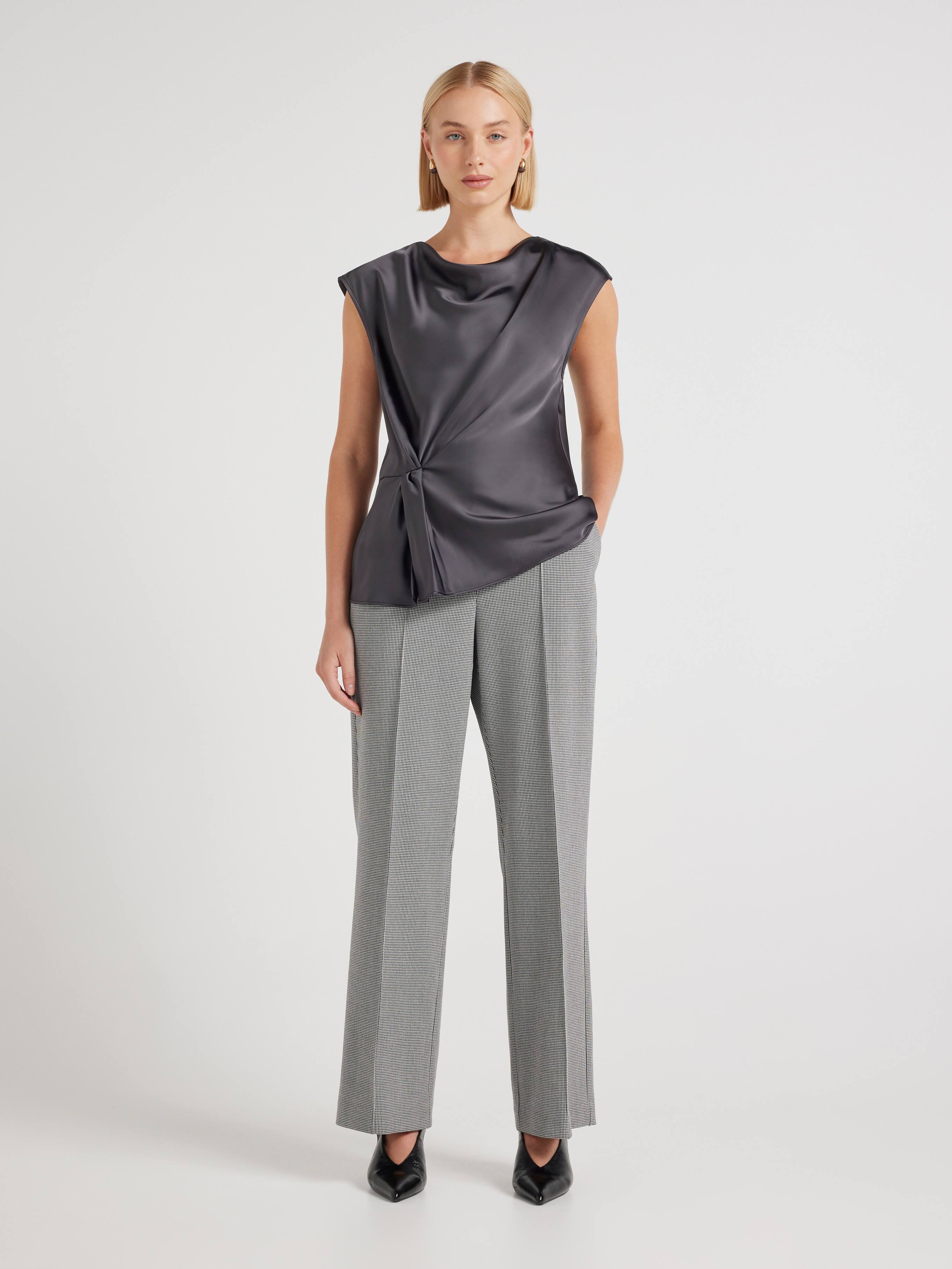 Keira Knot Satin Top