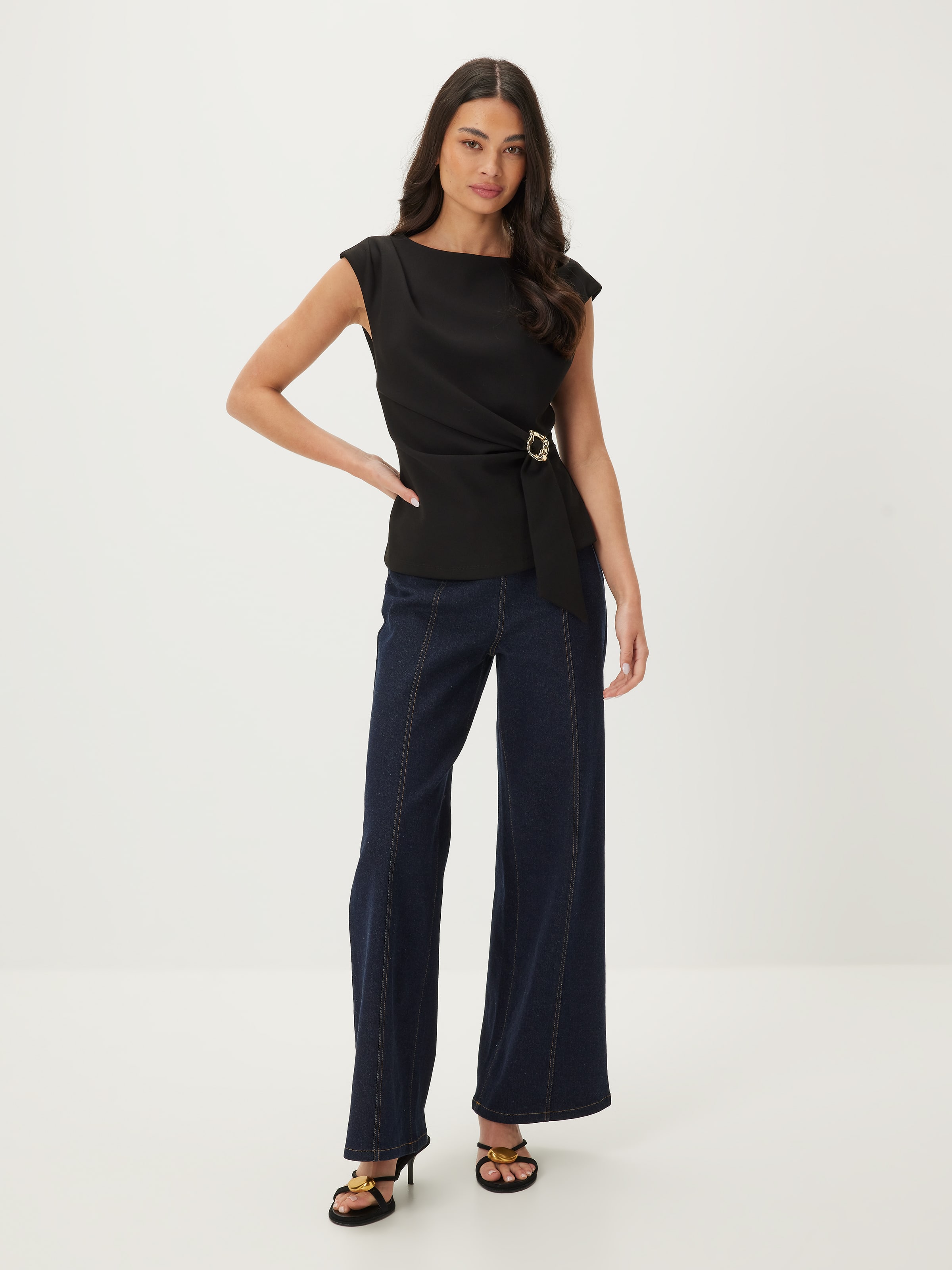 Nicki Drape Hardware Top