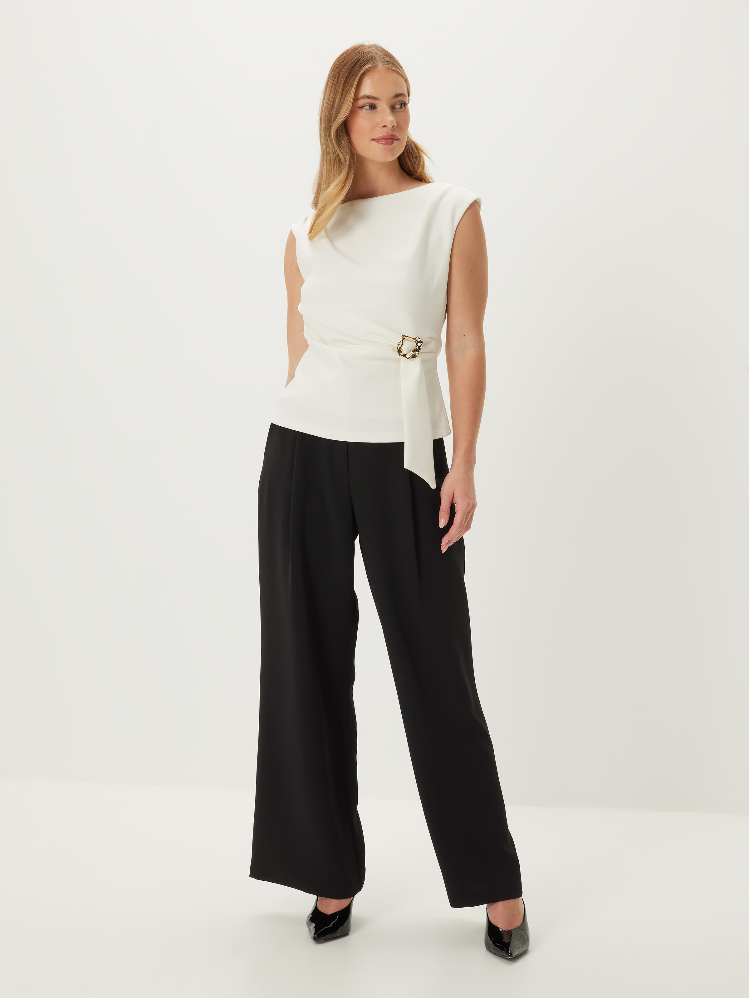 Nicki Drape Hardware Top