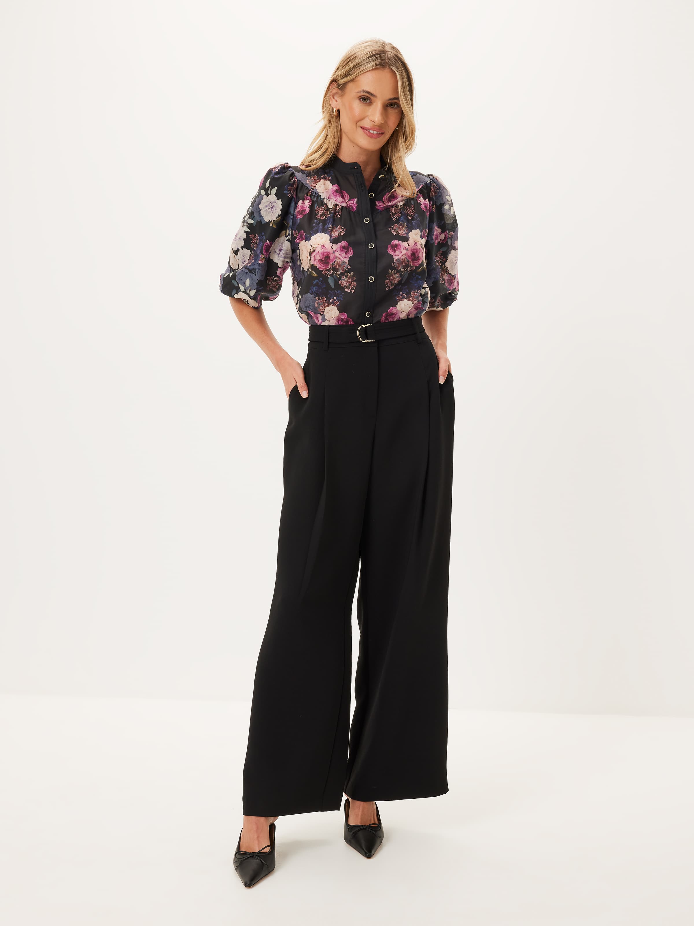 Harriet High Neck Blouse
