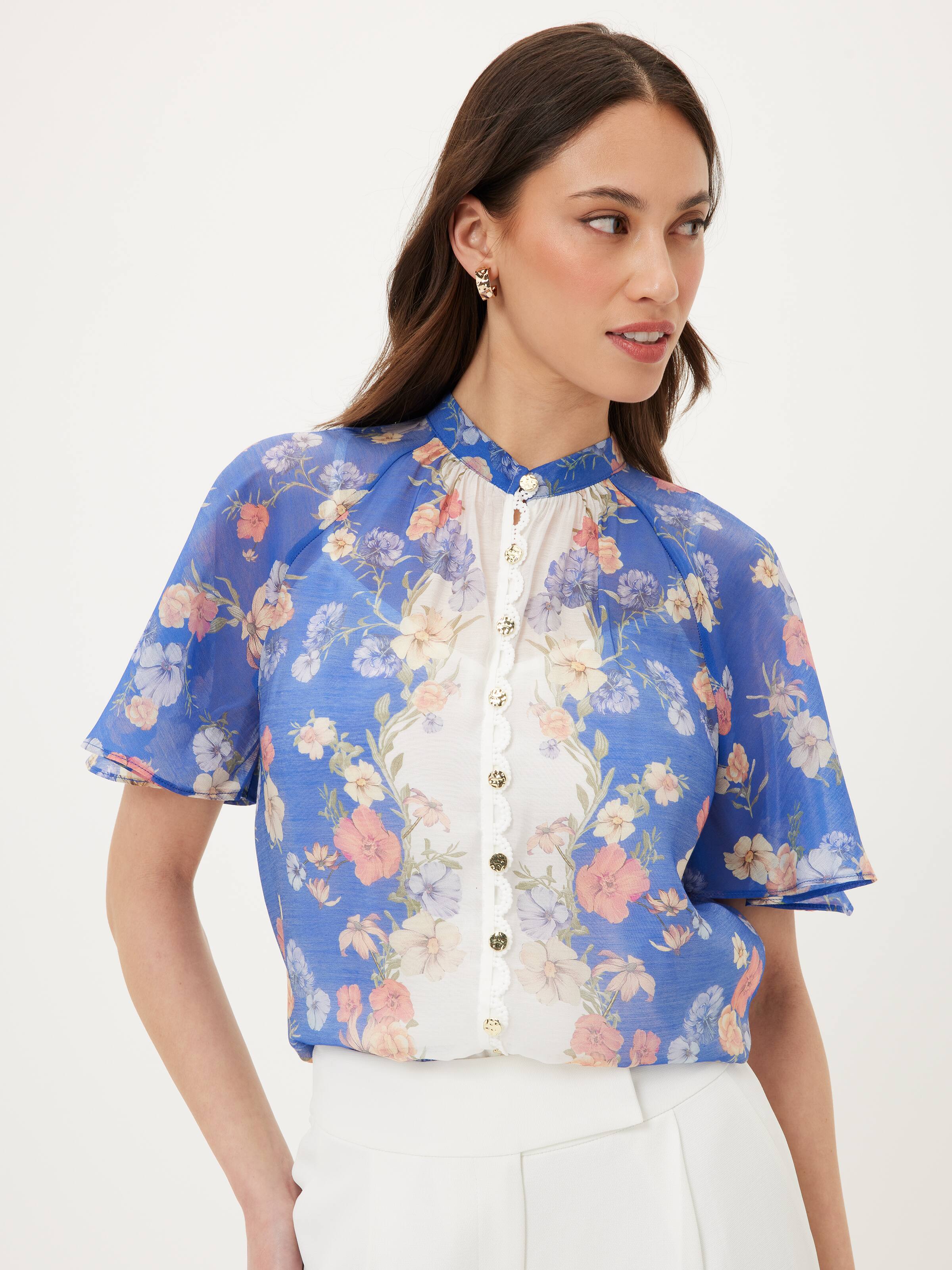 Vesper High Neck Blouse