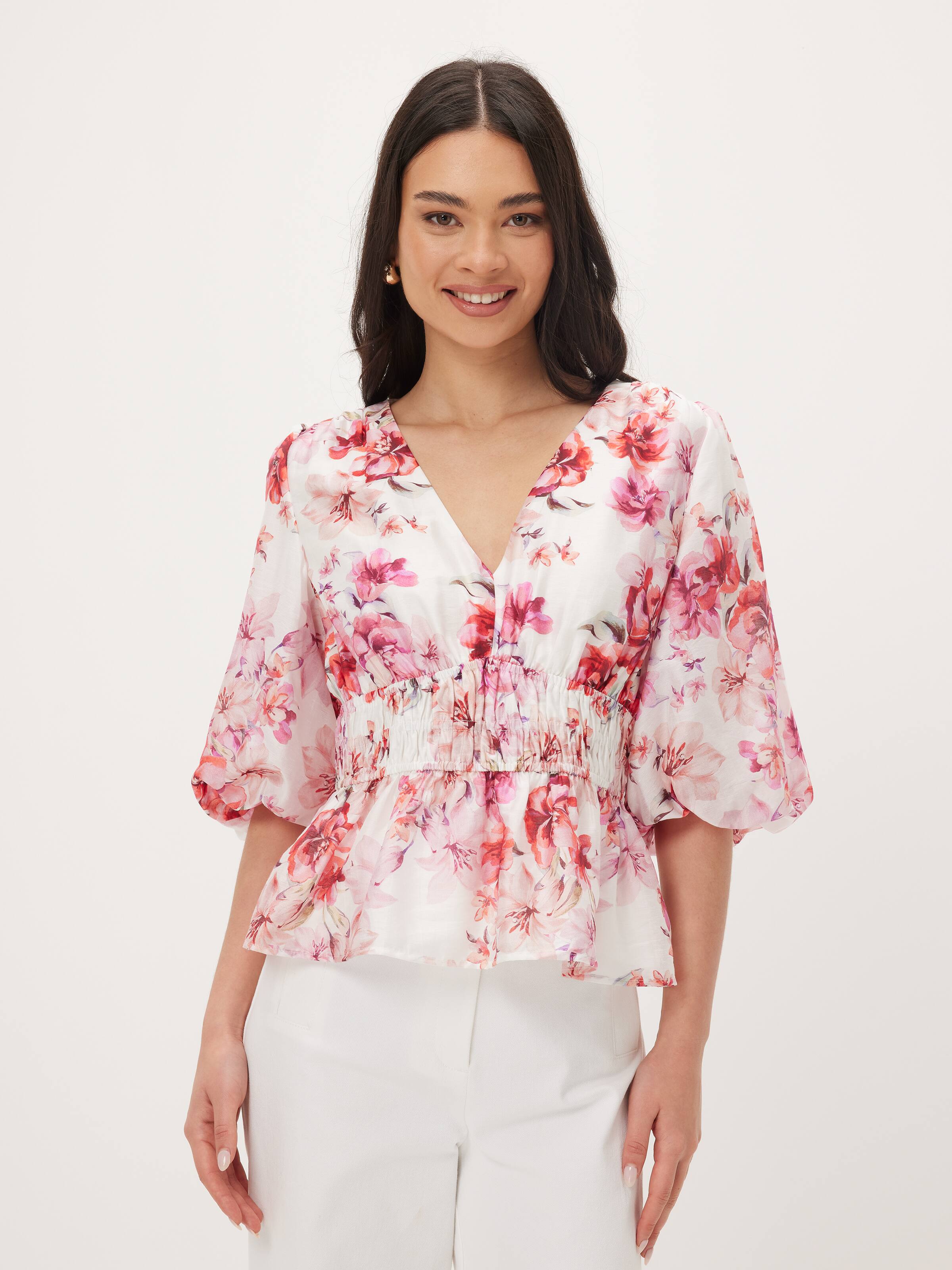 Harmony Shirred Bodice Blouse