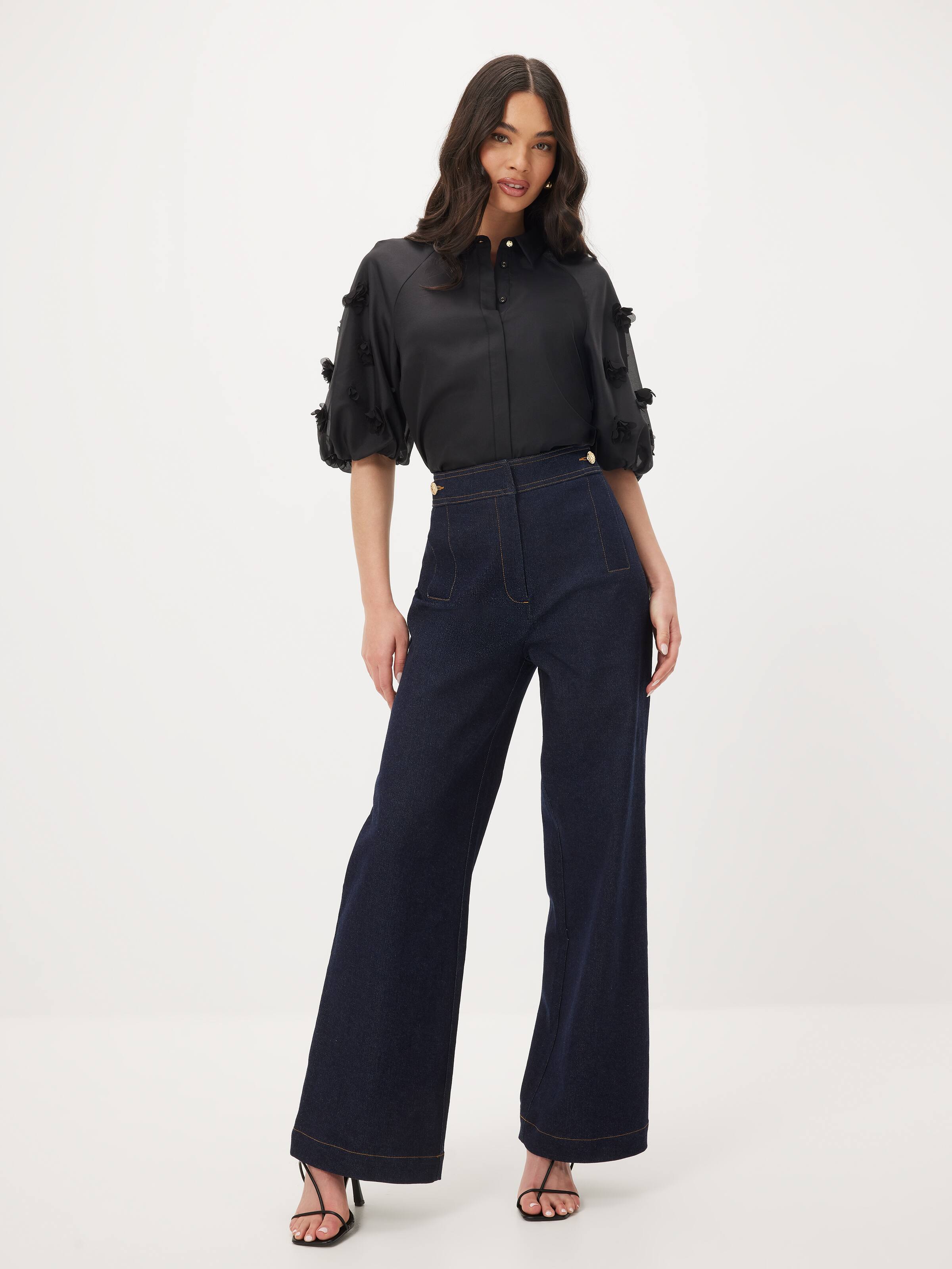 Rosa Flower Sleeve Shirt