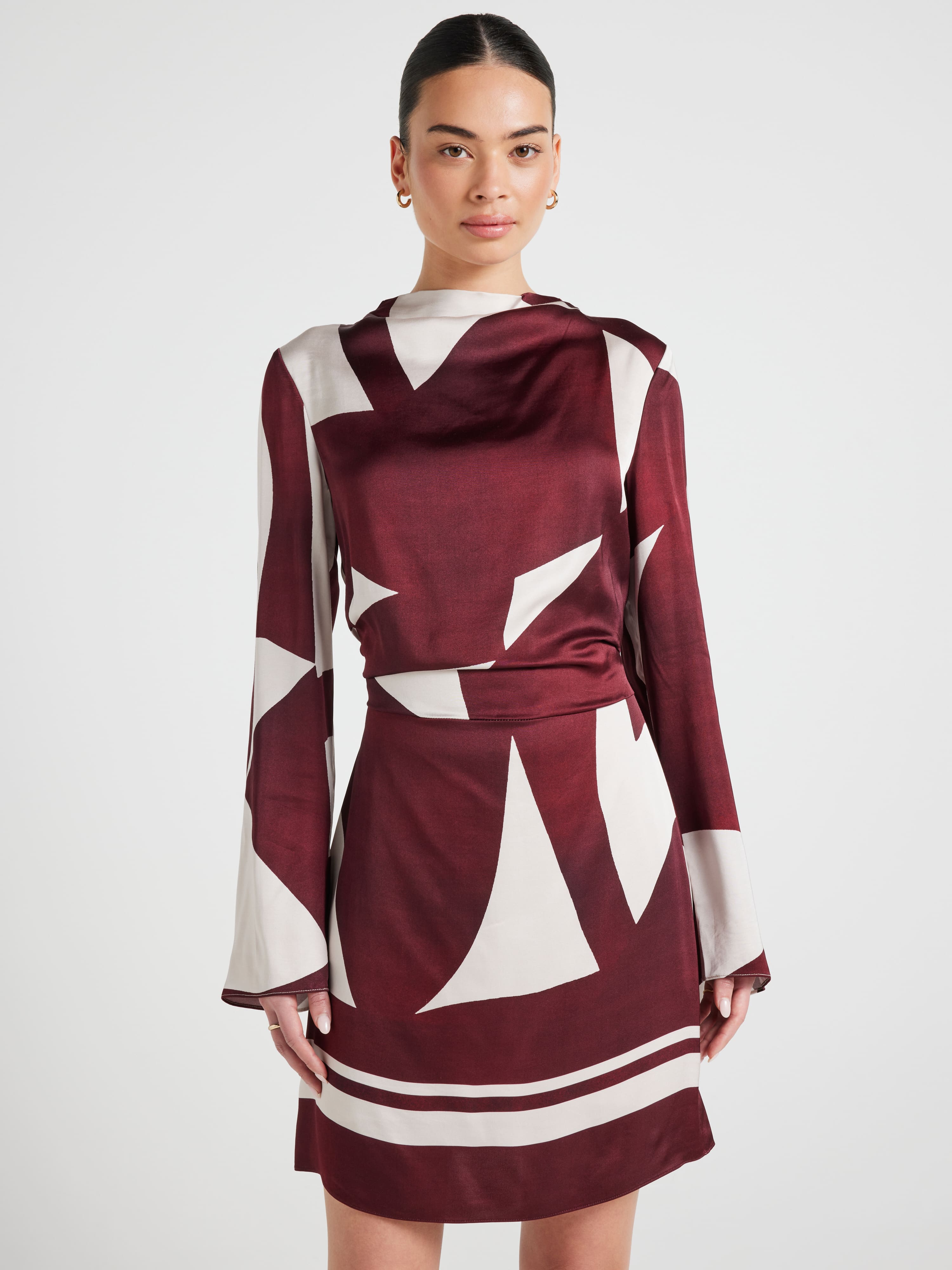 Lulu Bell Sleeve Short Dress