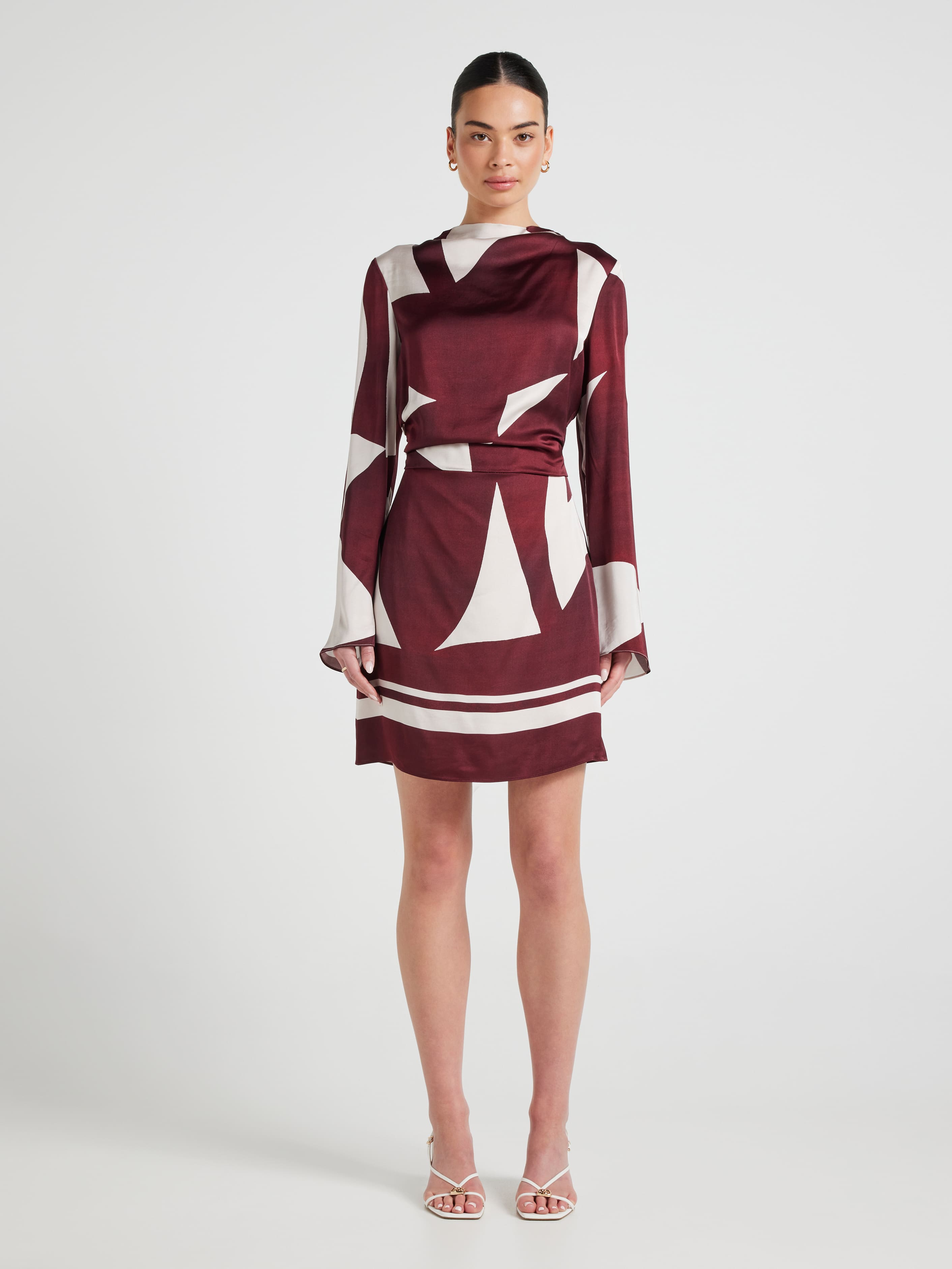 Lulu Bell Sleeve Short Dress