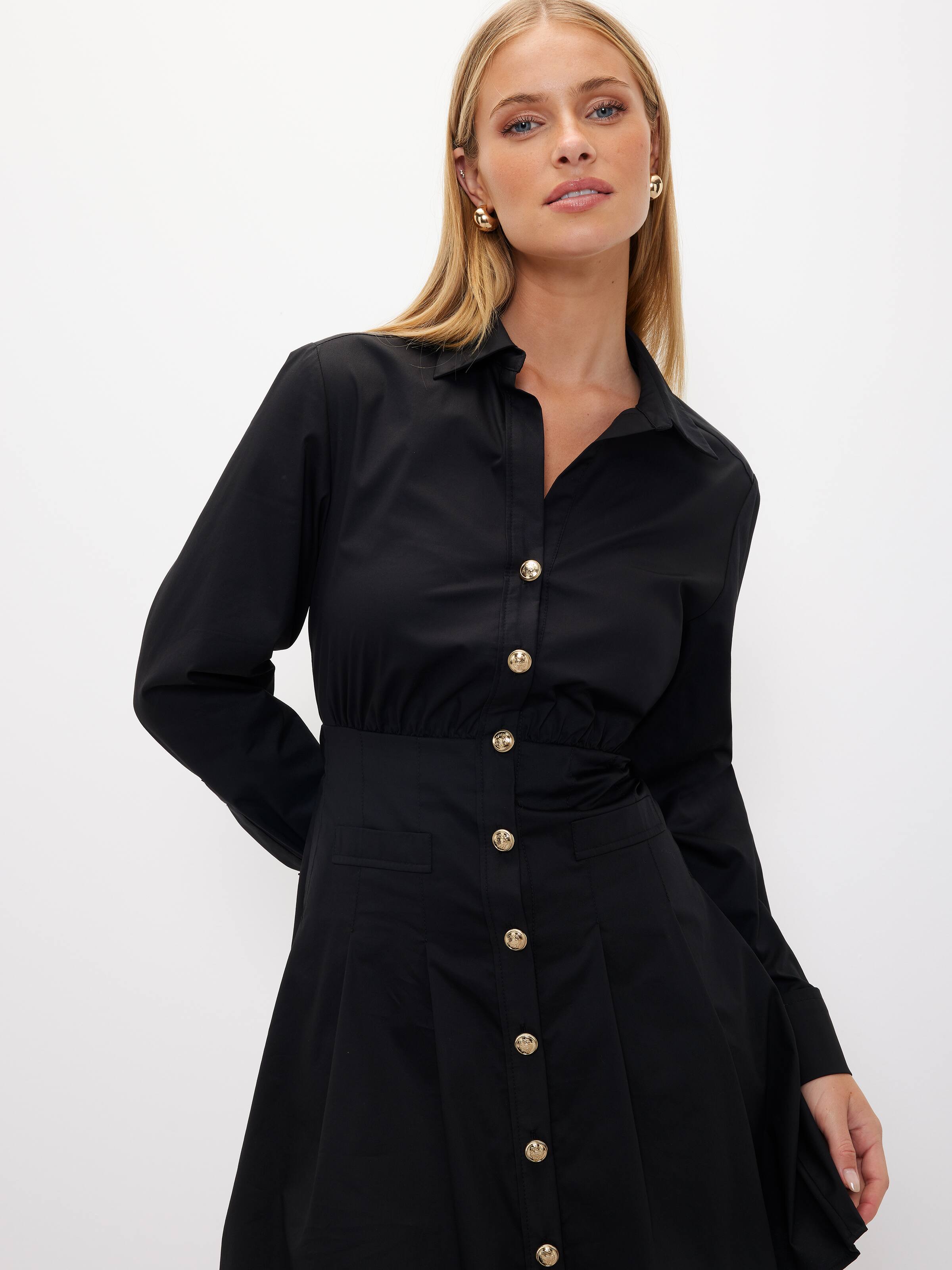 Button up hotsell dress long sleeve