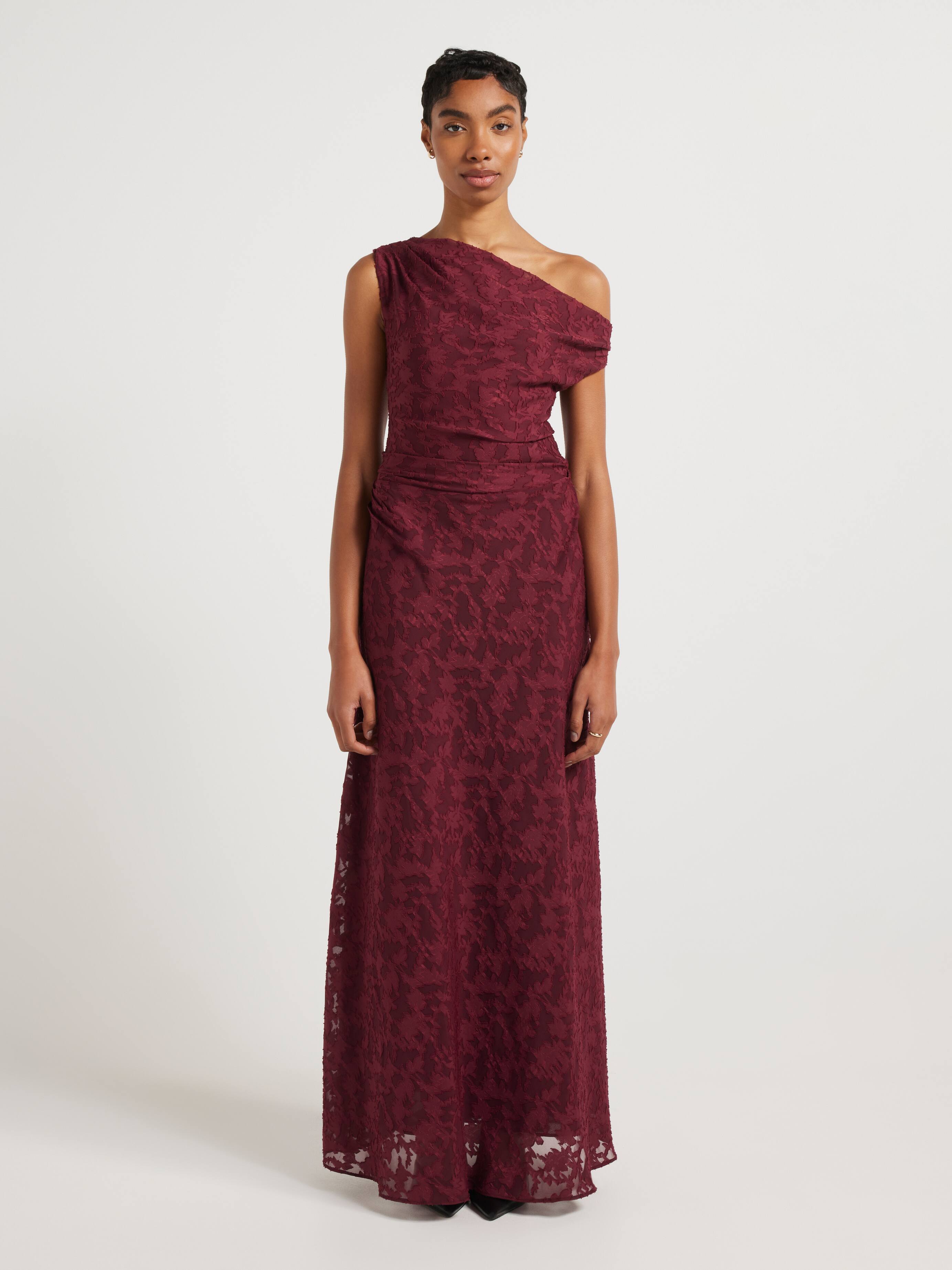 Lexi Jacquard Cowl Neck Slip
