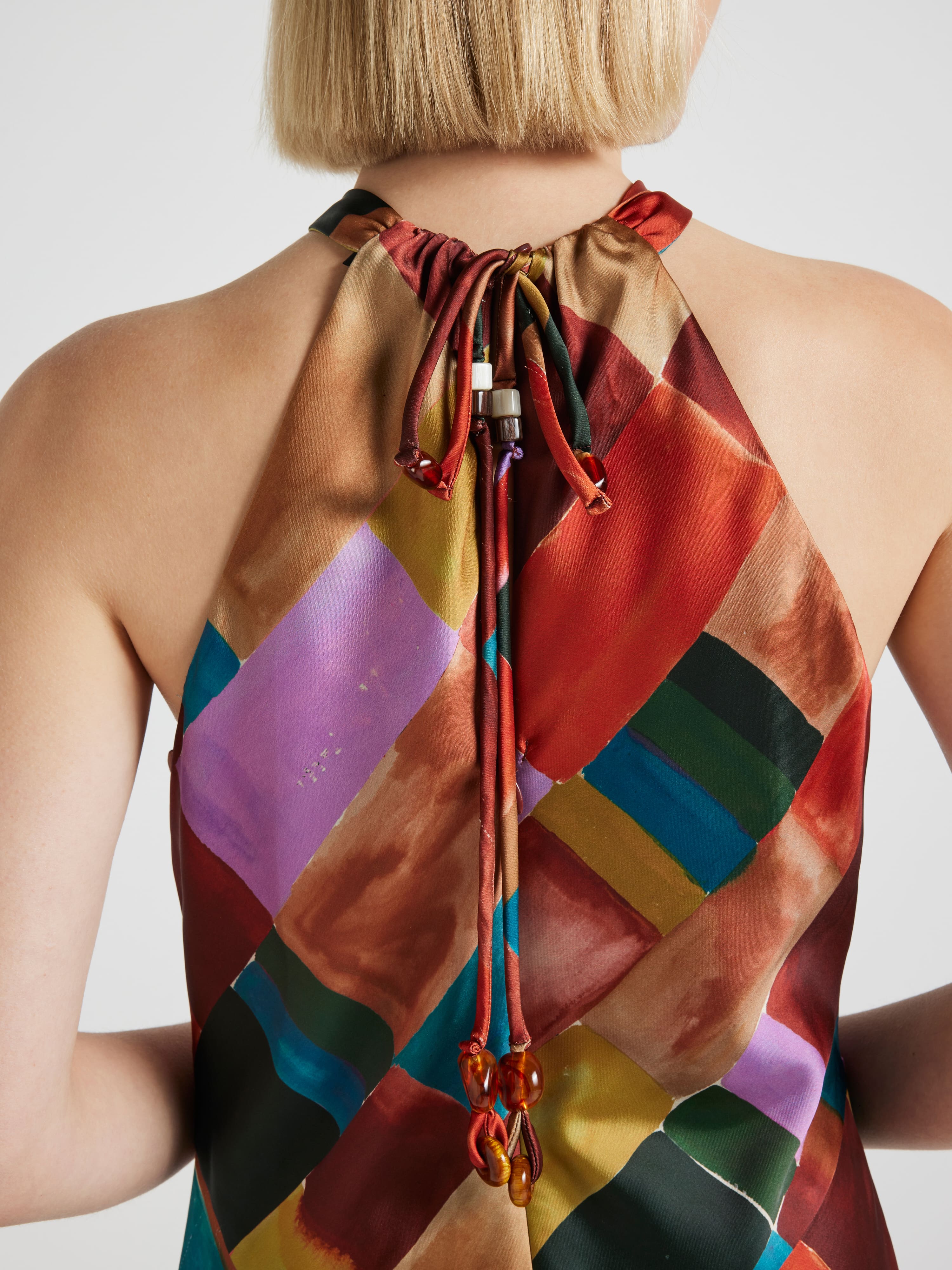 Amina Halter Slip Dress